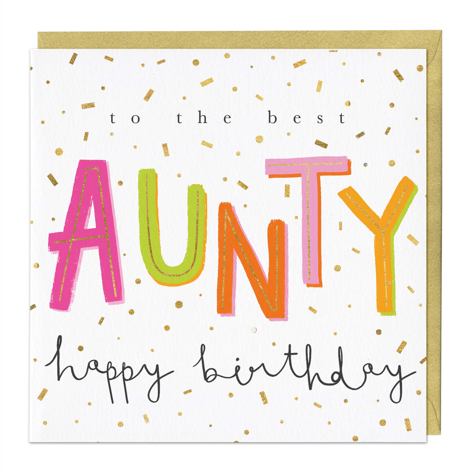 The Best Aunty Birthday Card