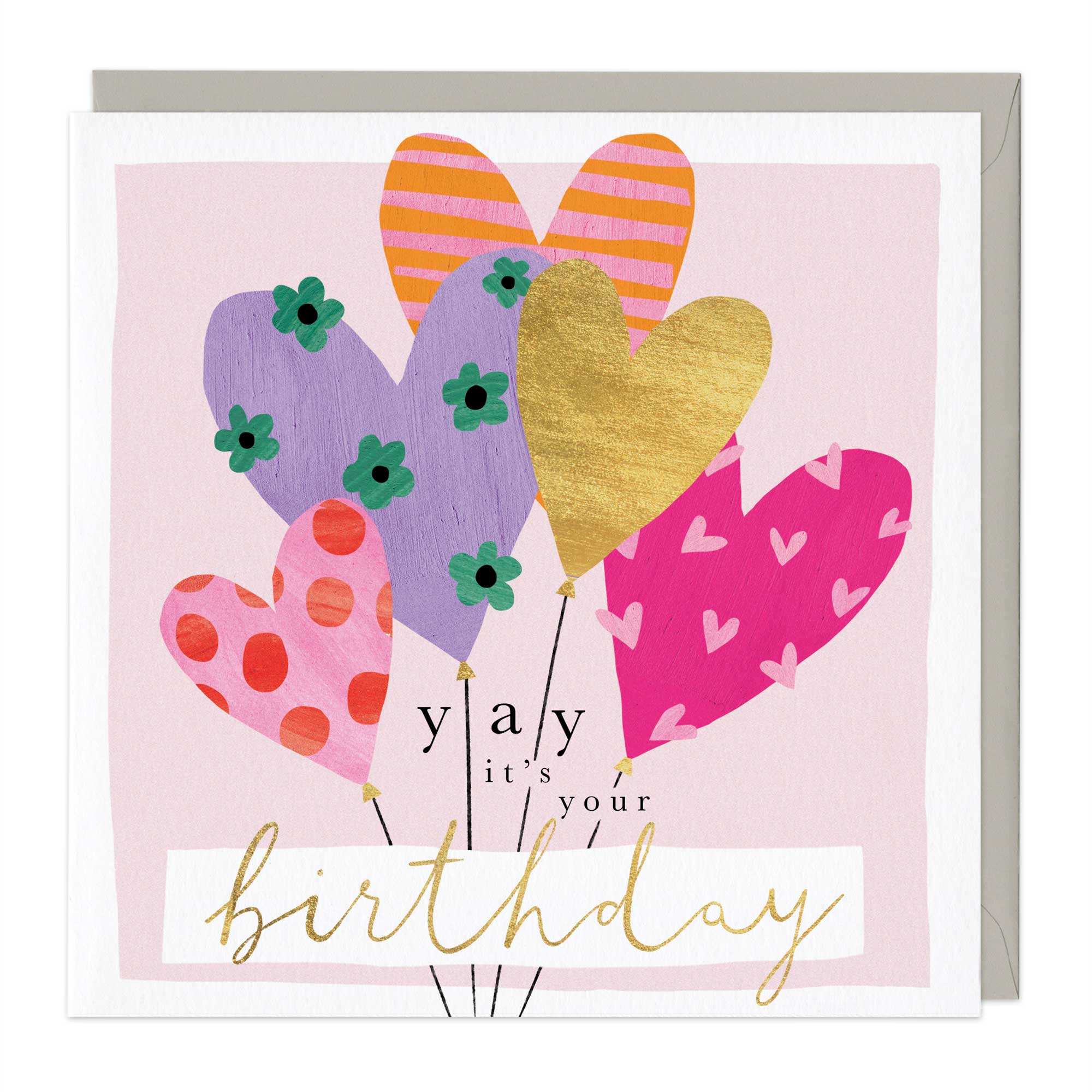 Heart Balloon Birthday Card