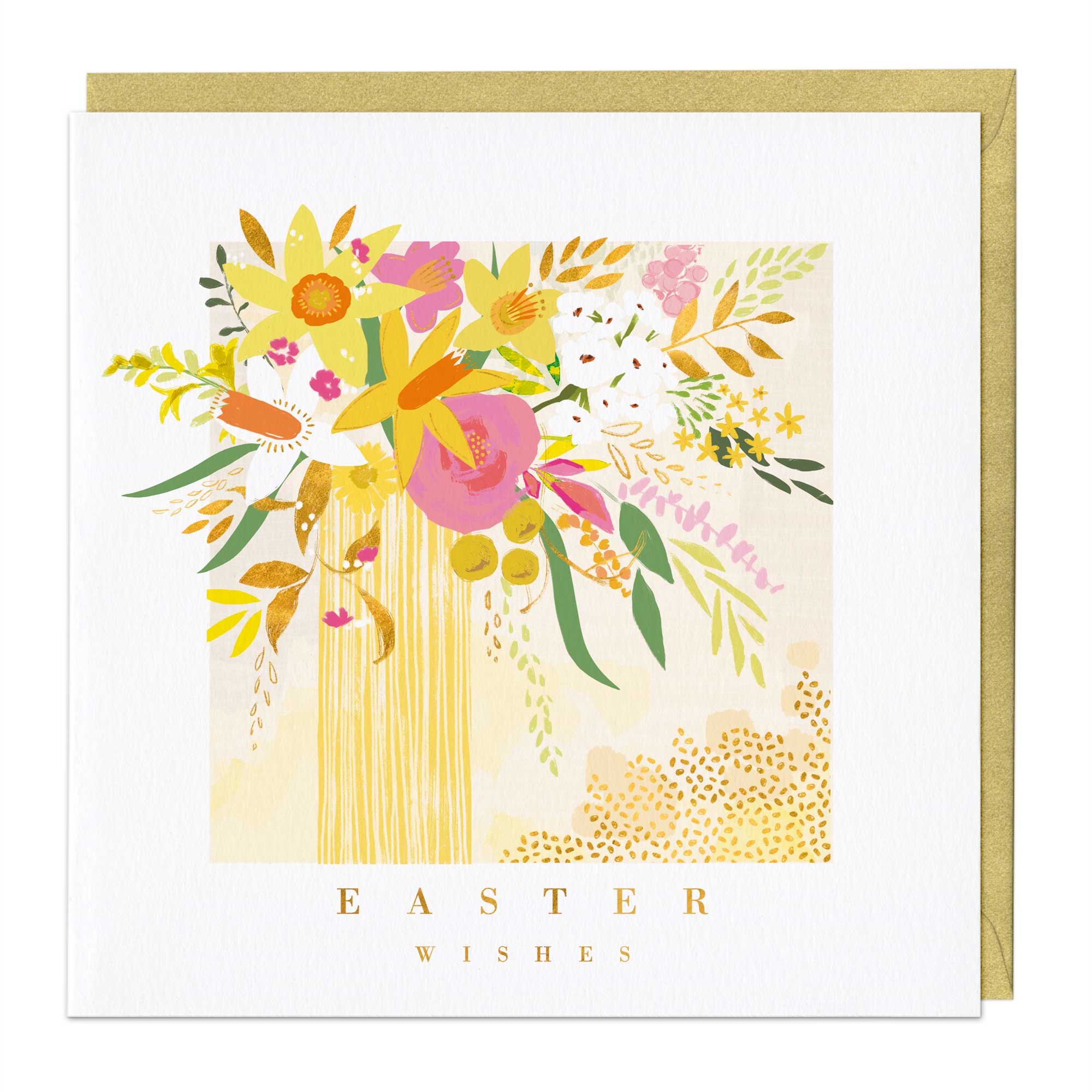 Yellow Easter Vase Card