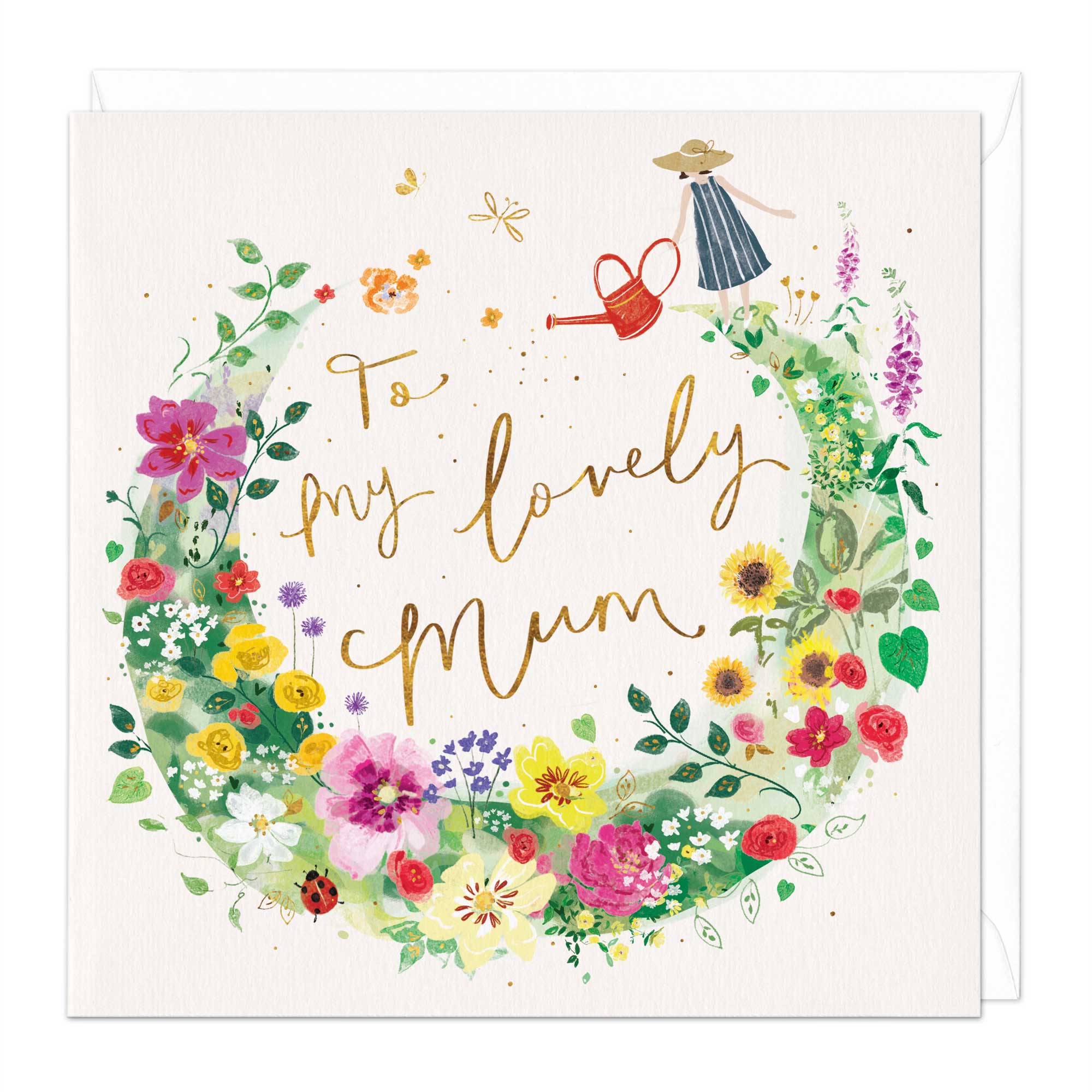 Lovely Mum Floral Mothers Day Card