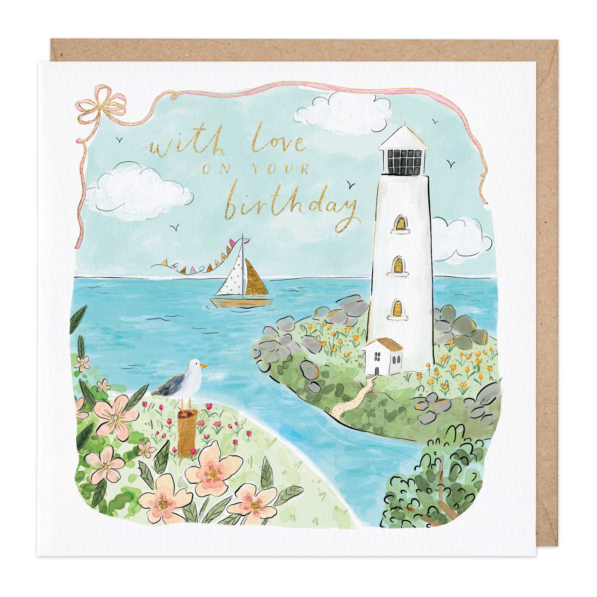 Lighthouse Birthday Card