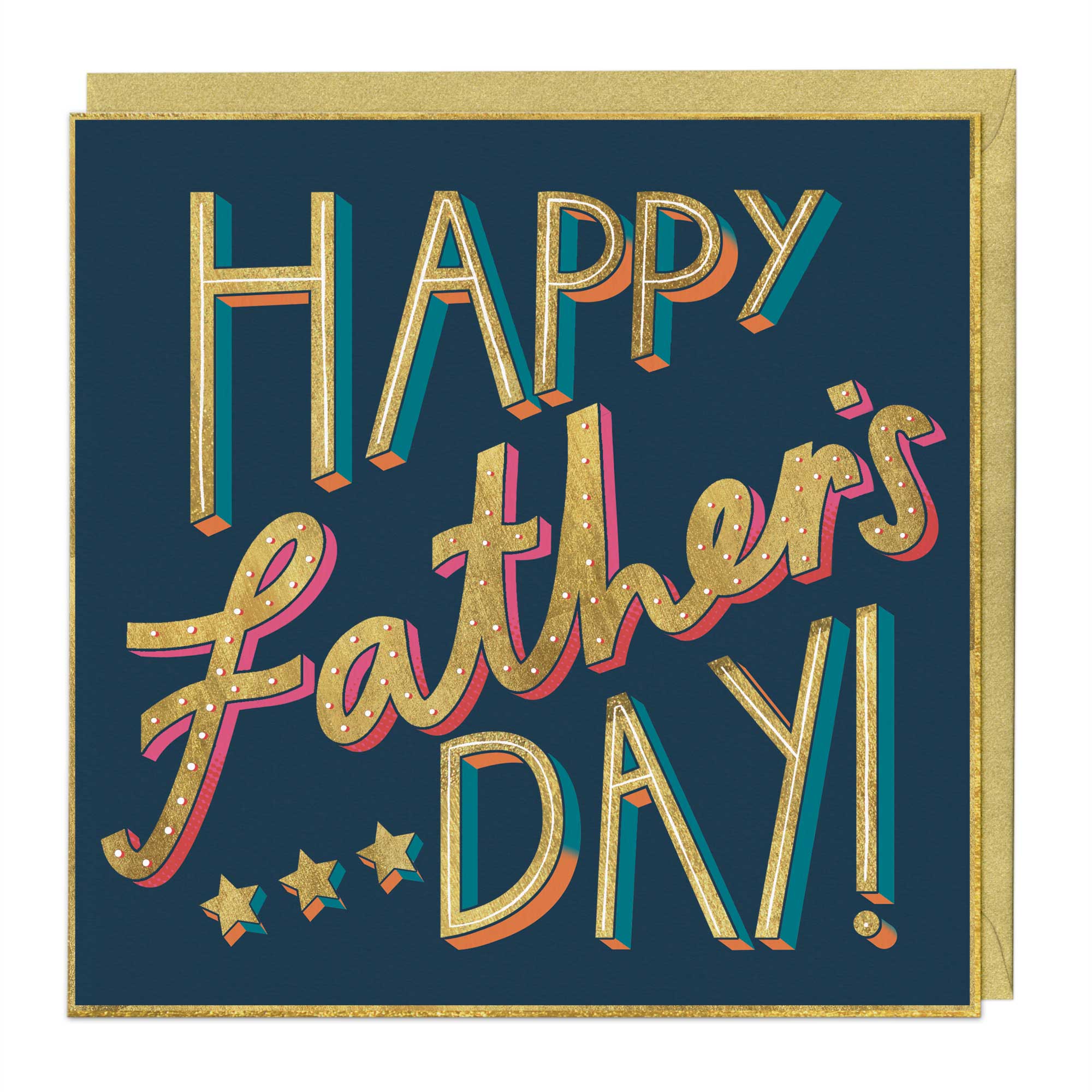 Golden Father’s Day Card