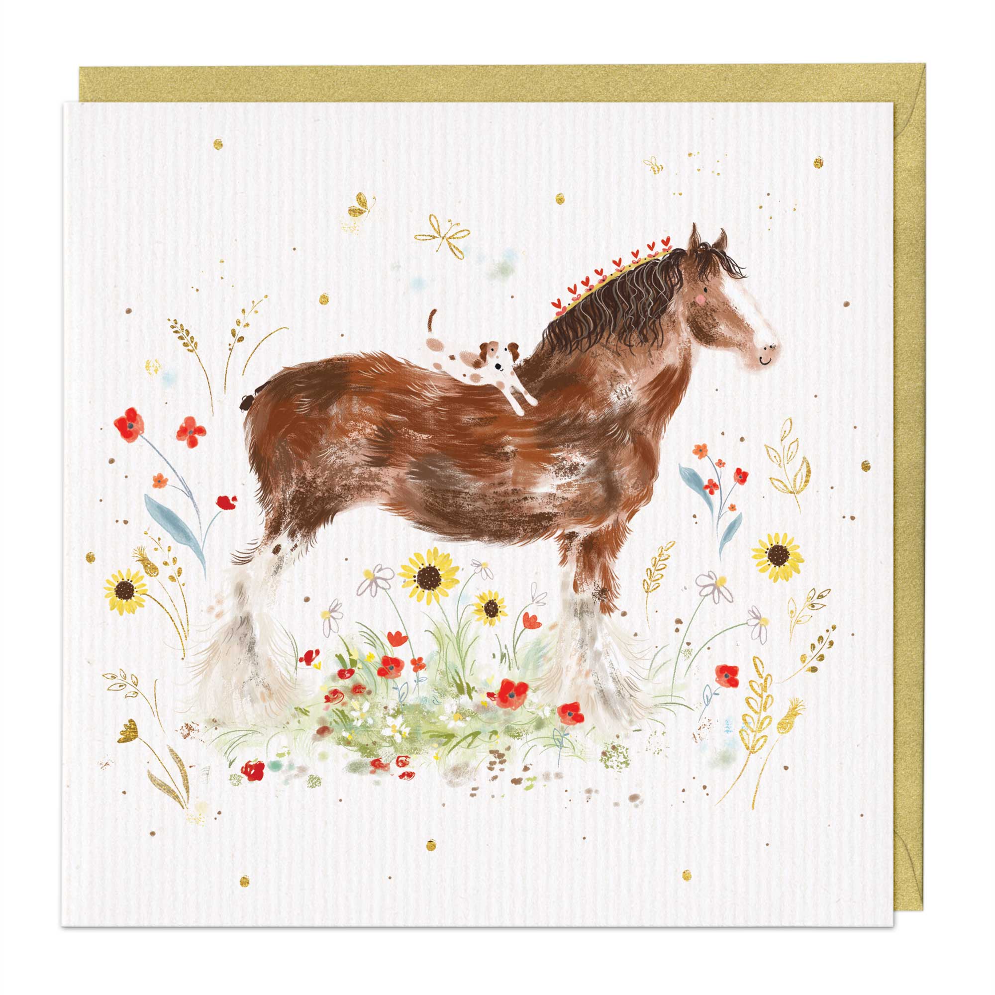 Dog And Horse Best Friends Card