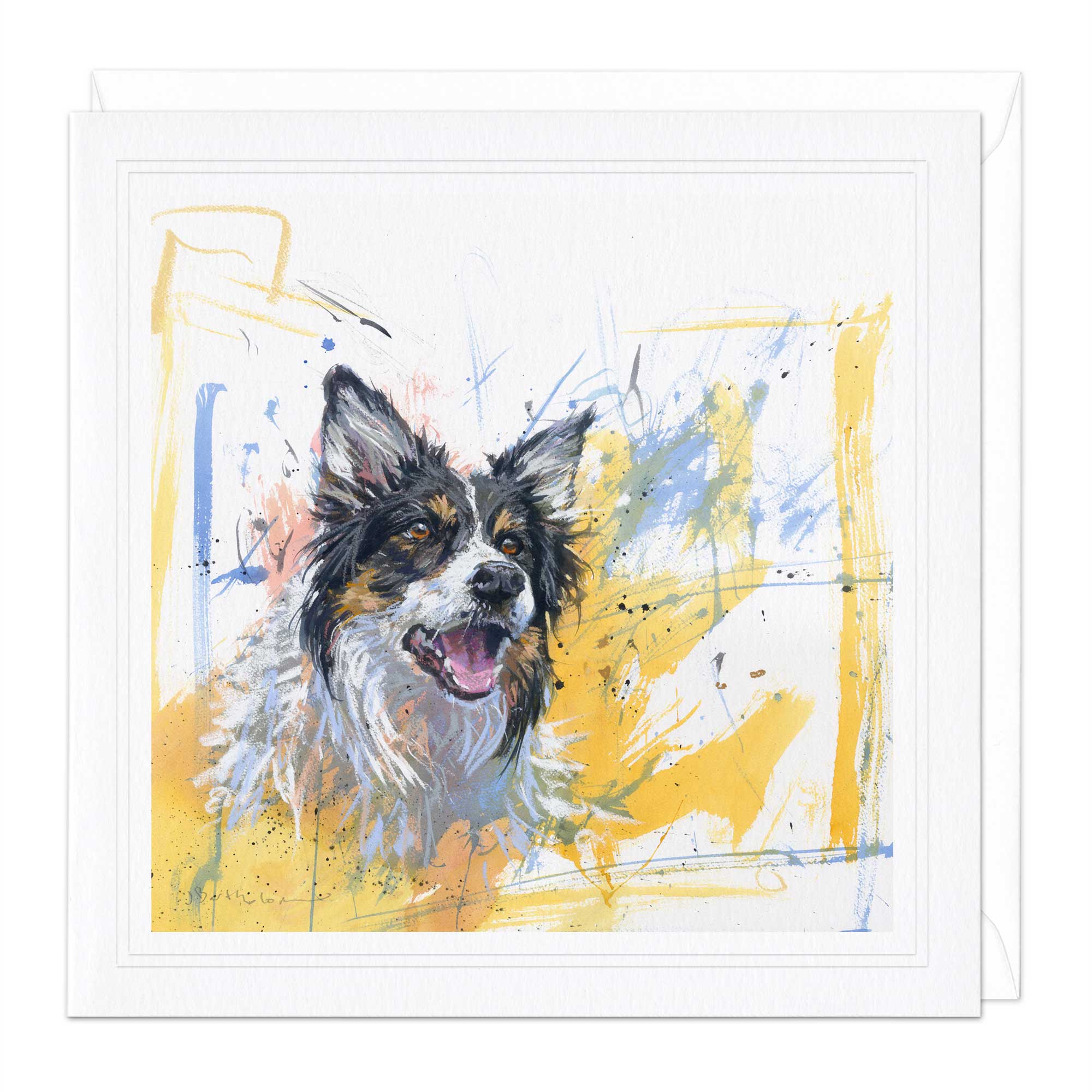 Colour Collie Art Card