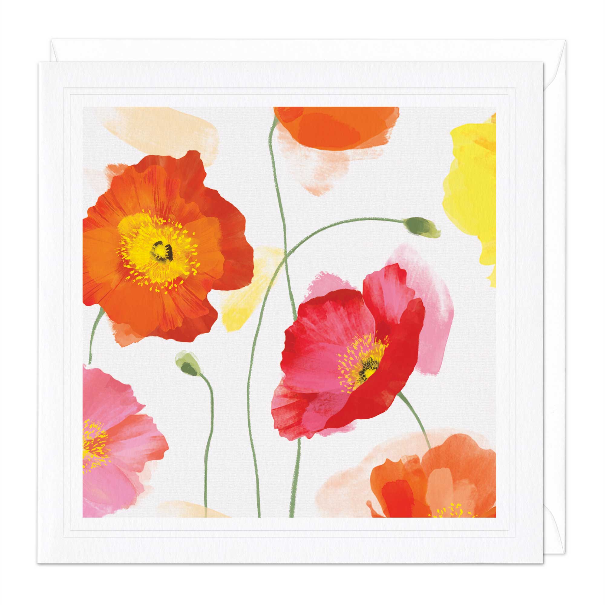 Pink Poppies Art Card