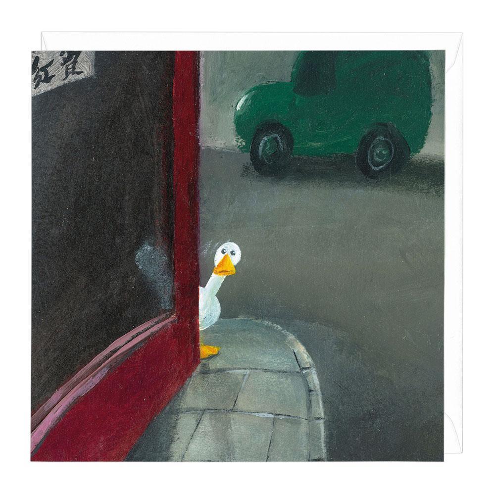 Peeking Duck Art Card