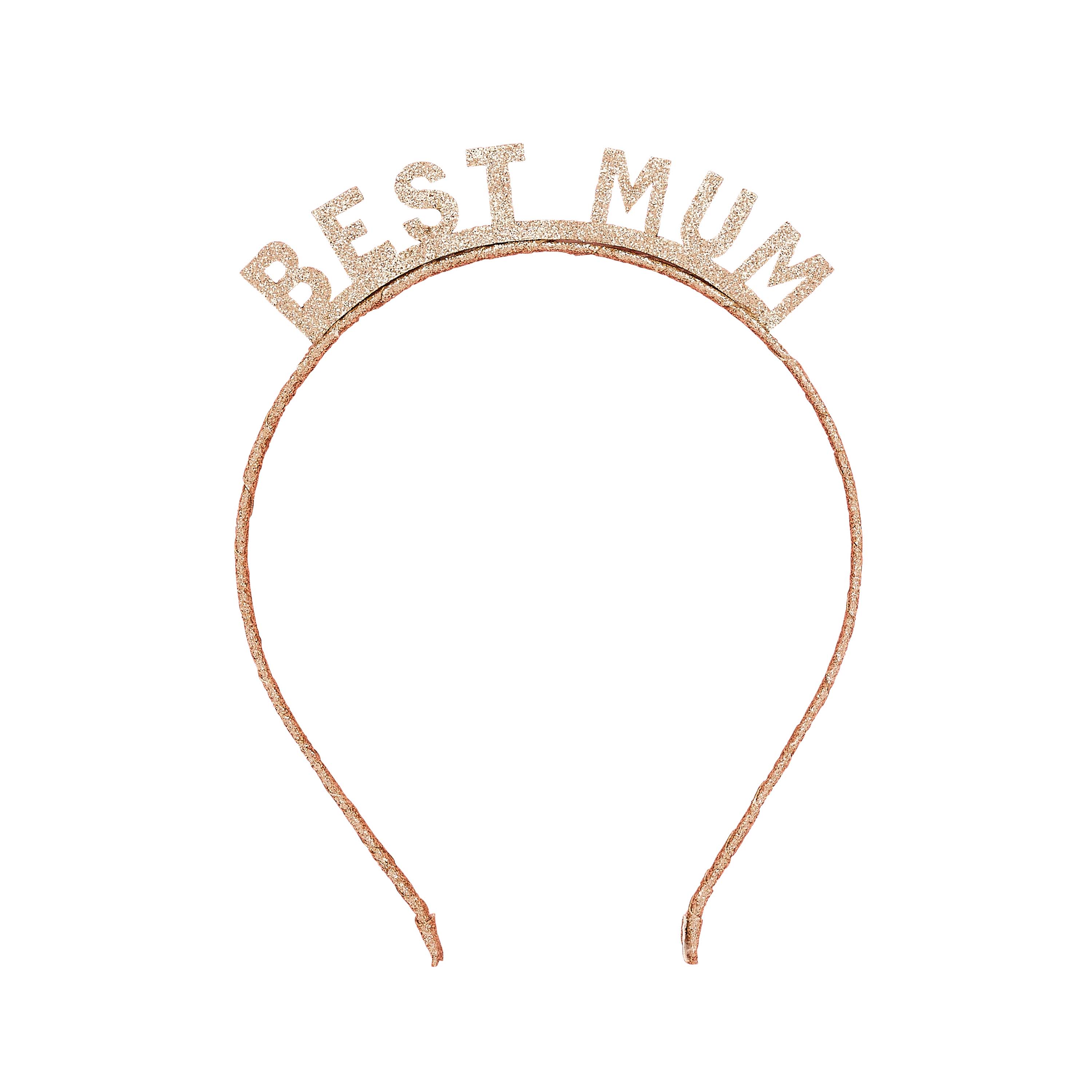 Gold ’Best Mum’ Glitter Headband
