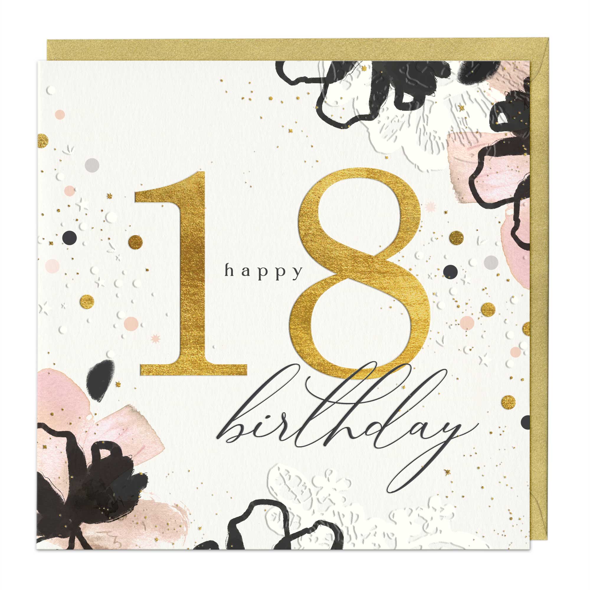 Floral 18th Birthday Luxury Card