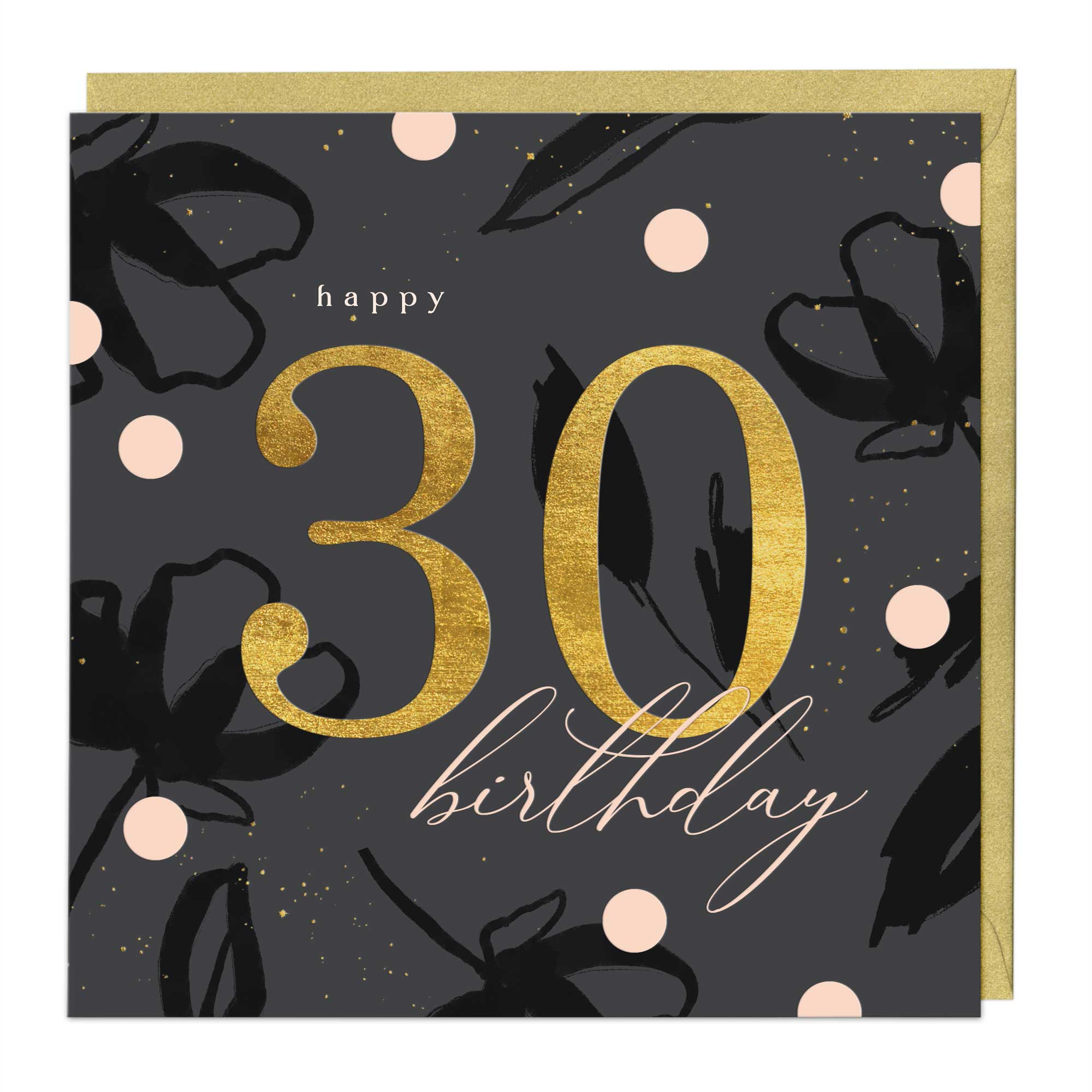 Elegant Flair 30th Birthday Luxury Card
