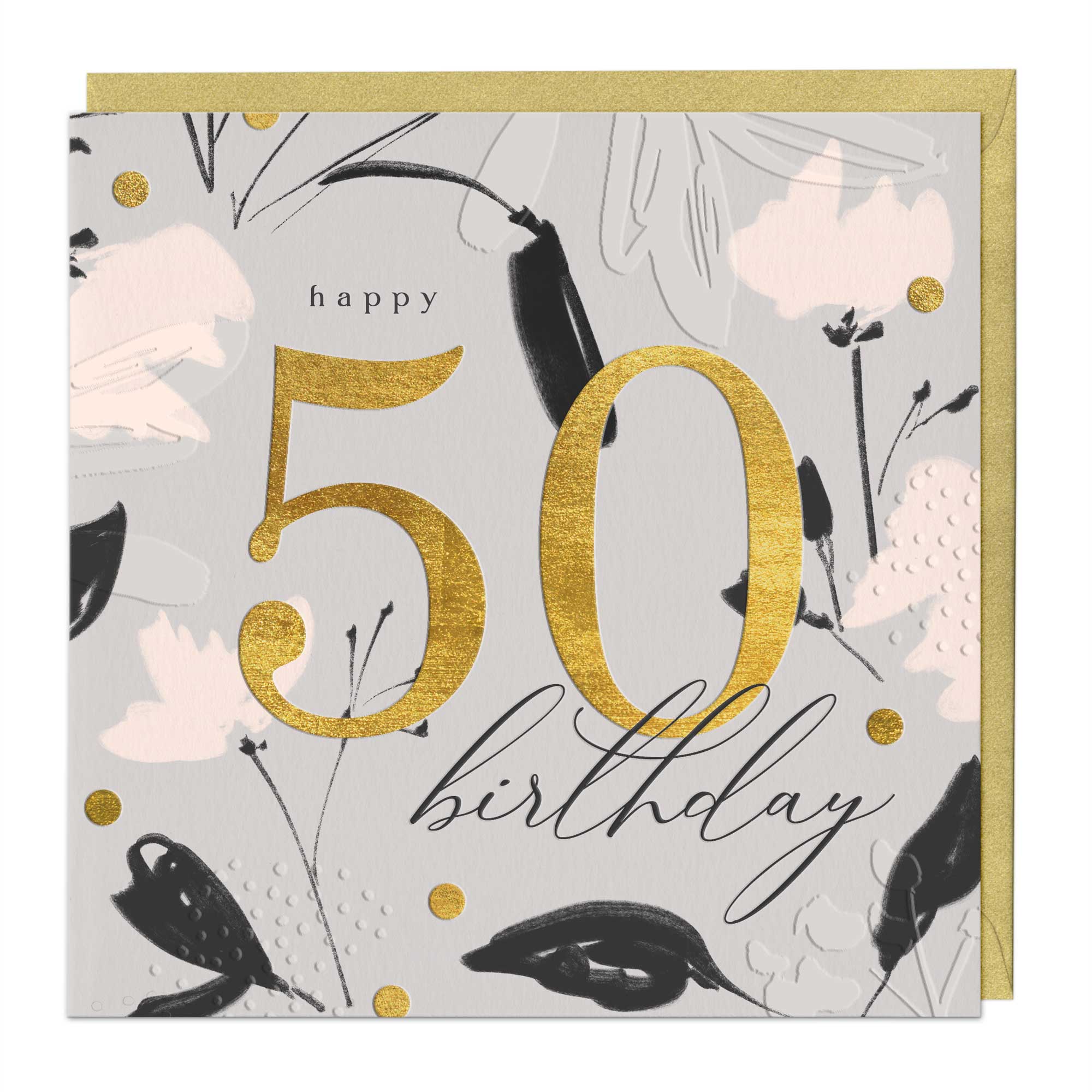 Golden Jubilee 50th Birthday Luxury Card