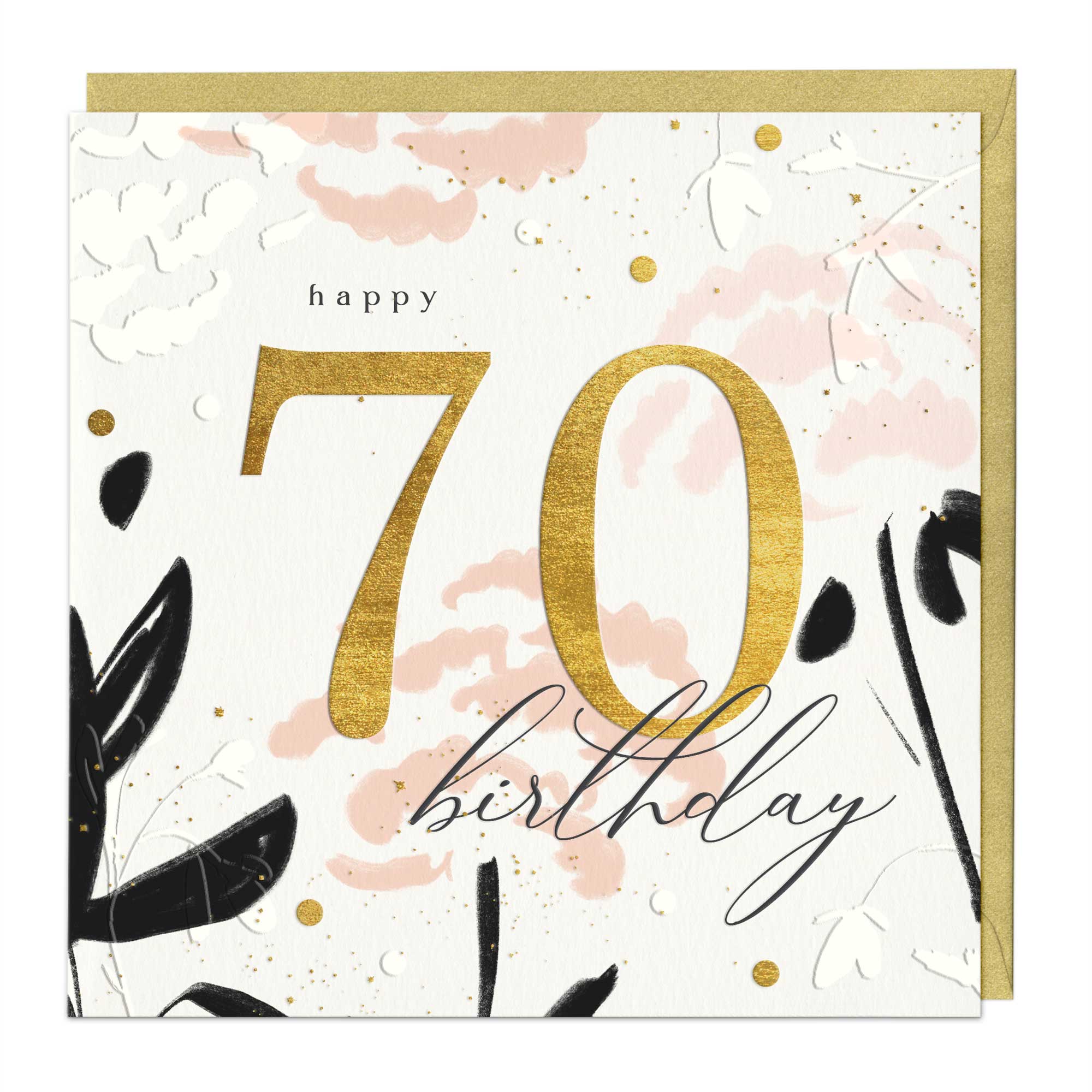 Elegance 70th Birthday Luxury Card