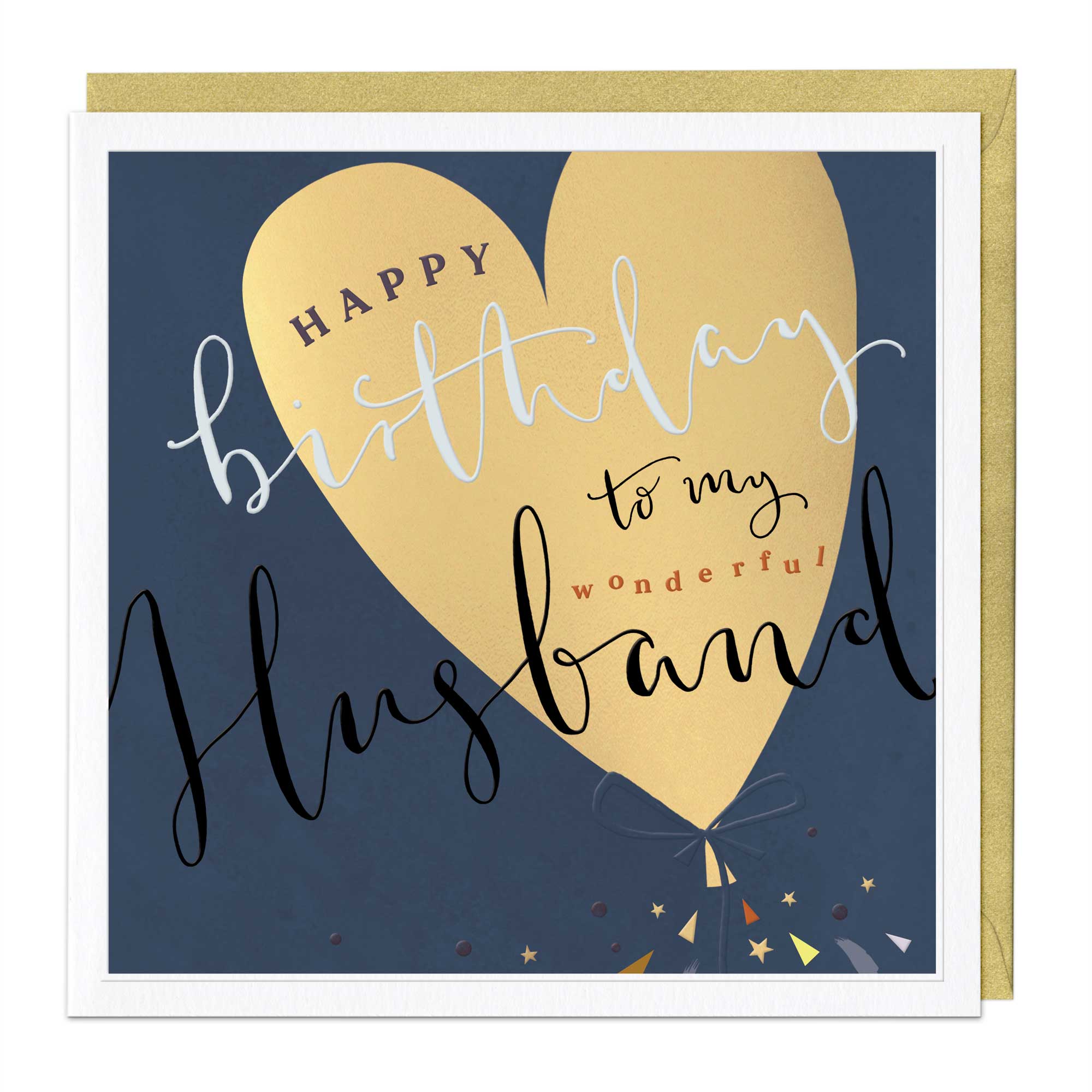 Wonderful Husband Luxury Birthday Card