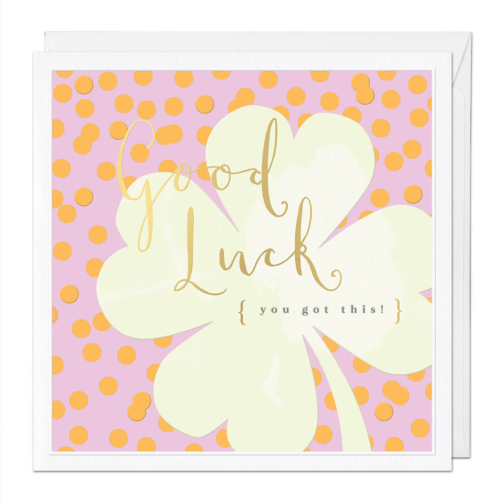 Good Luck Luxury Greeting Card