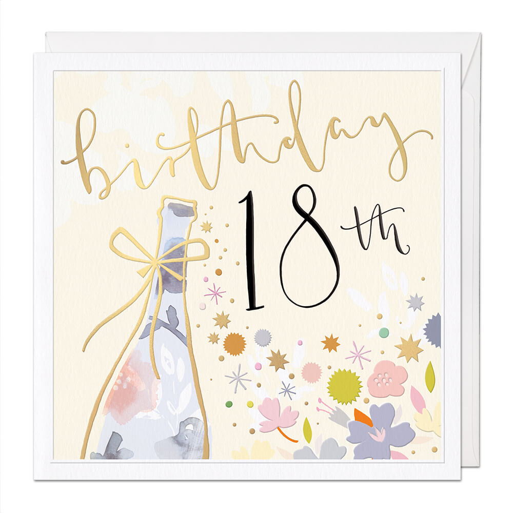 18th Luxury Birthday Card