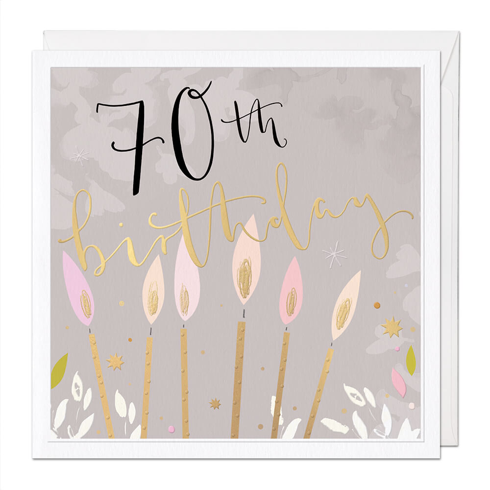 70th Luxury Birthday Card