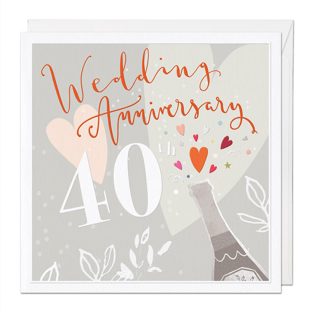 Ruby Wedding Luxury Anniversary Card