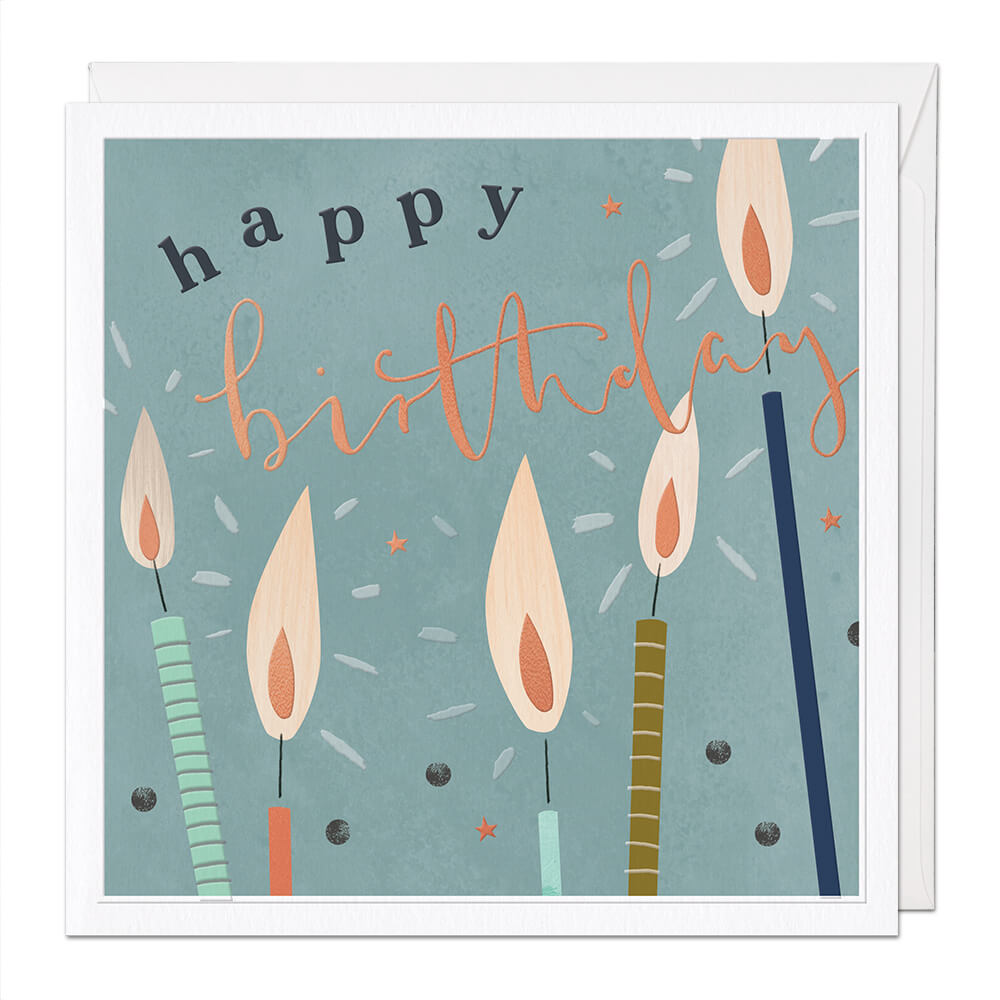 Candles Luxury Birthday Card