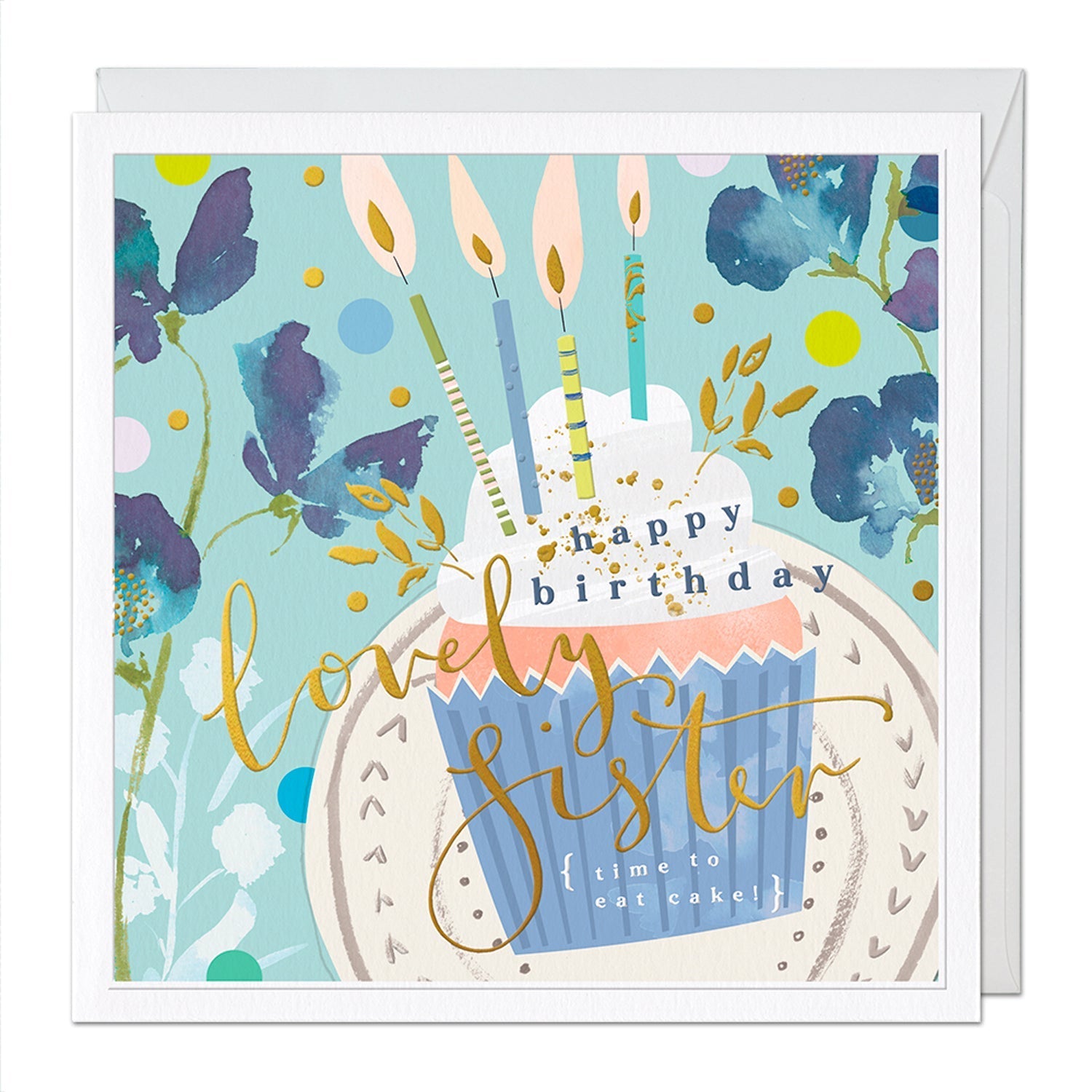 Lovely Sister Luxury Birthday Card