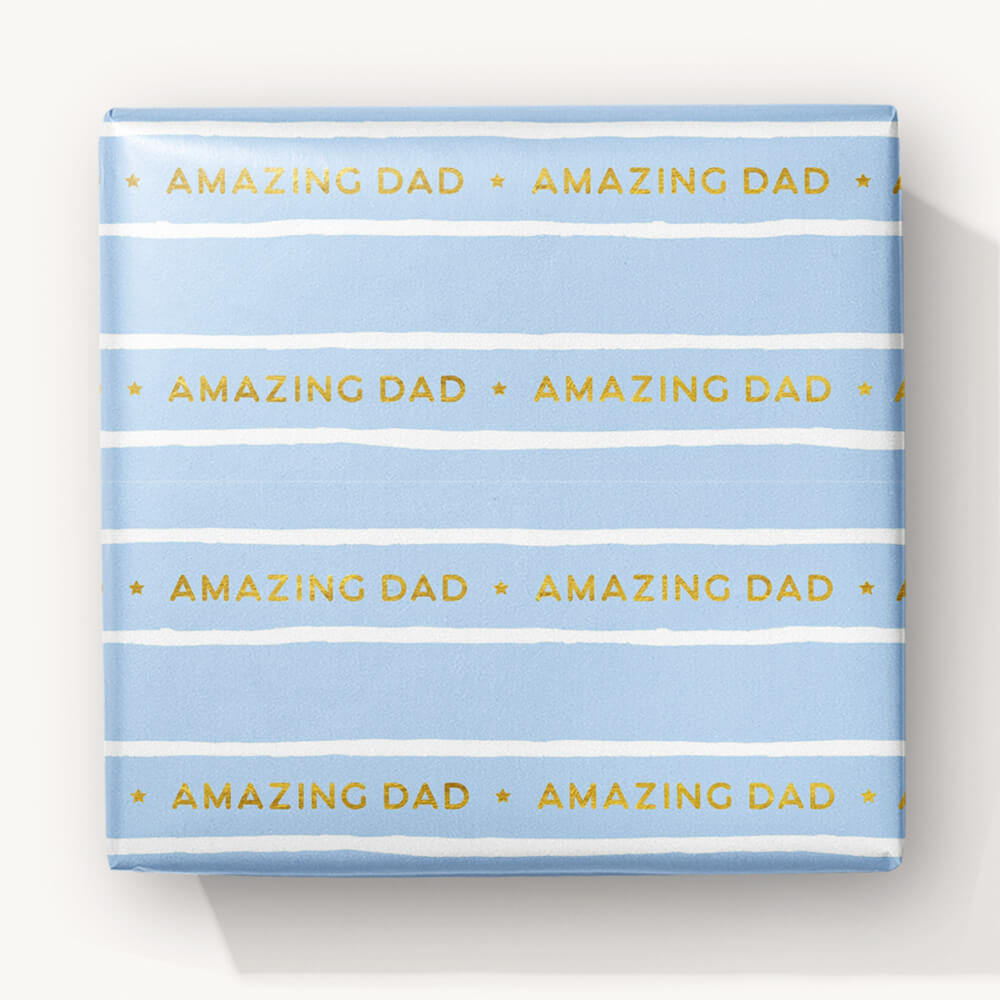 Amazing Dad Foiled Wrapping Paper