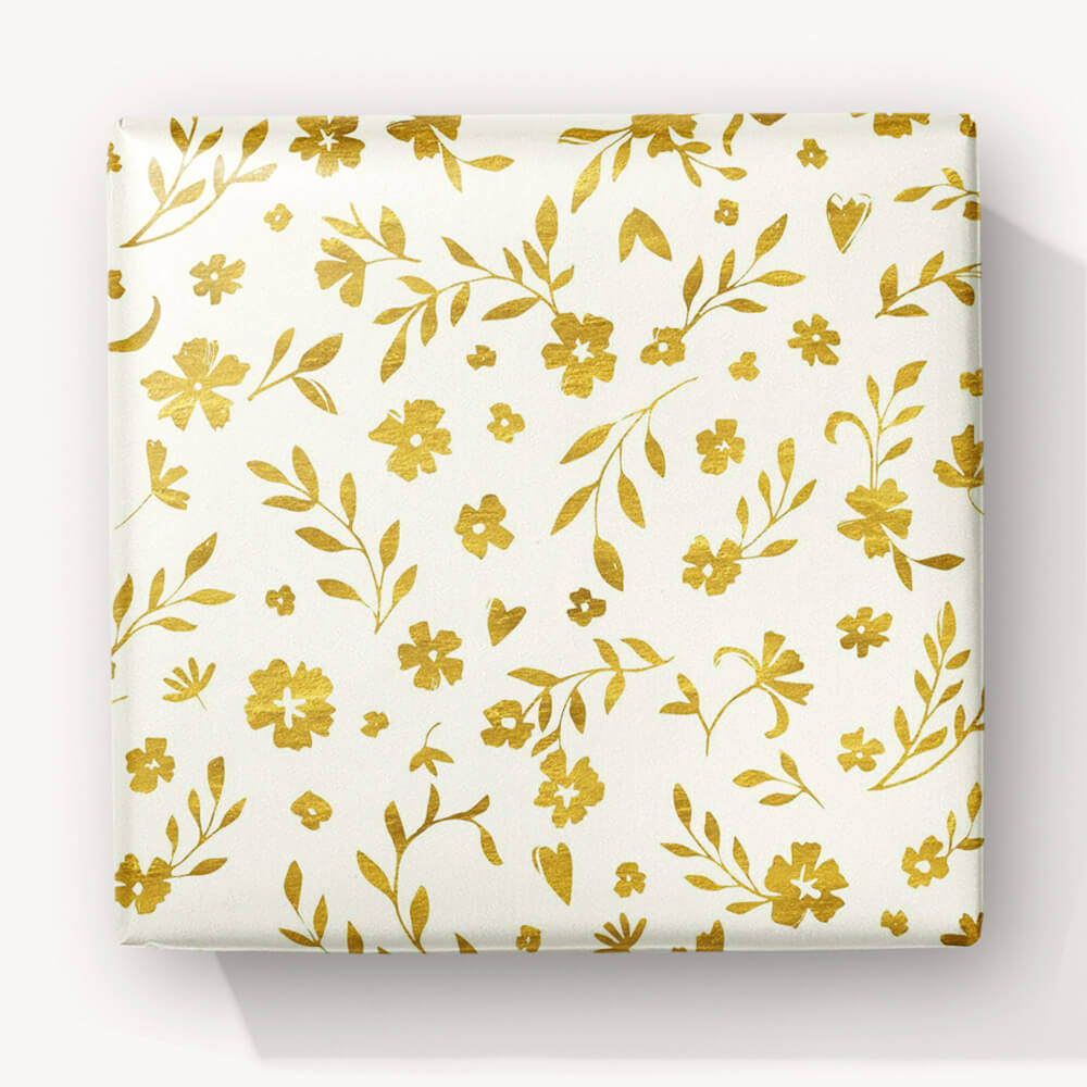 Gold Leaf Foiled Wrapping Paper