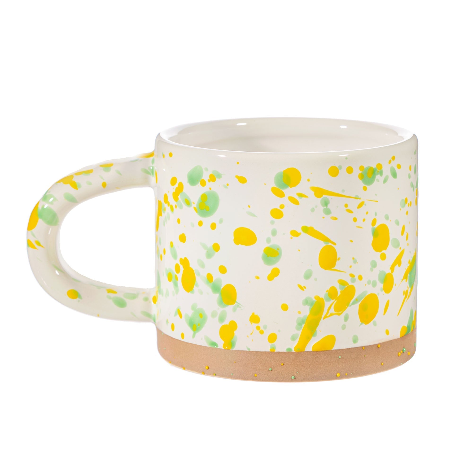 Yellow & Green Splatterware Mug