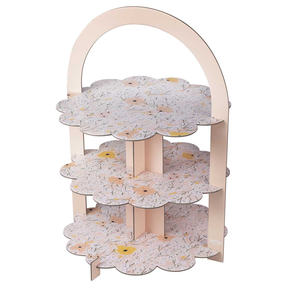 Pink Floral Afternoon Tea Stand