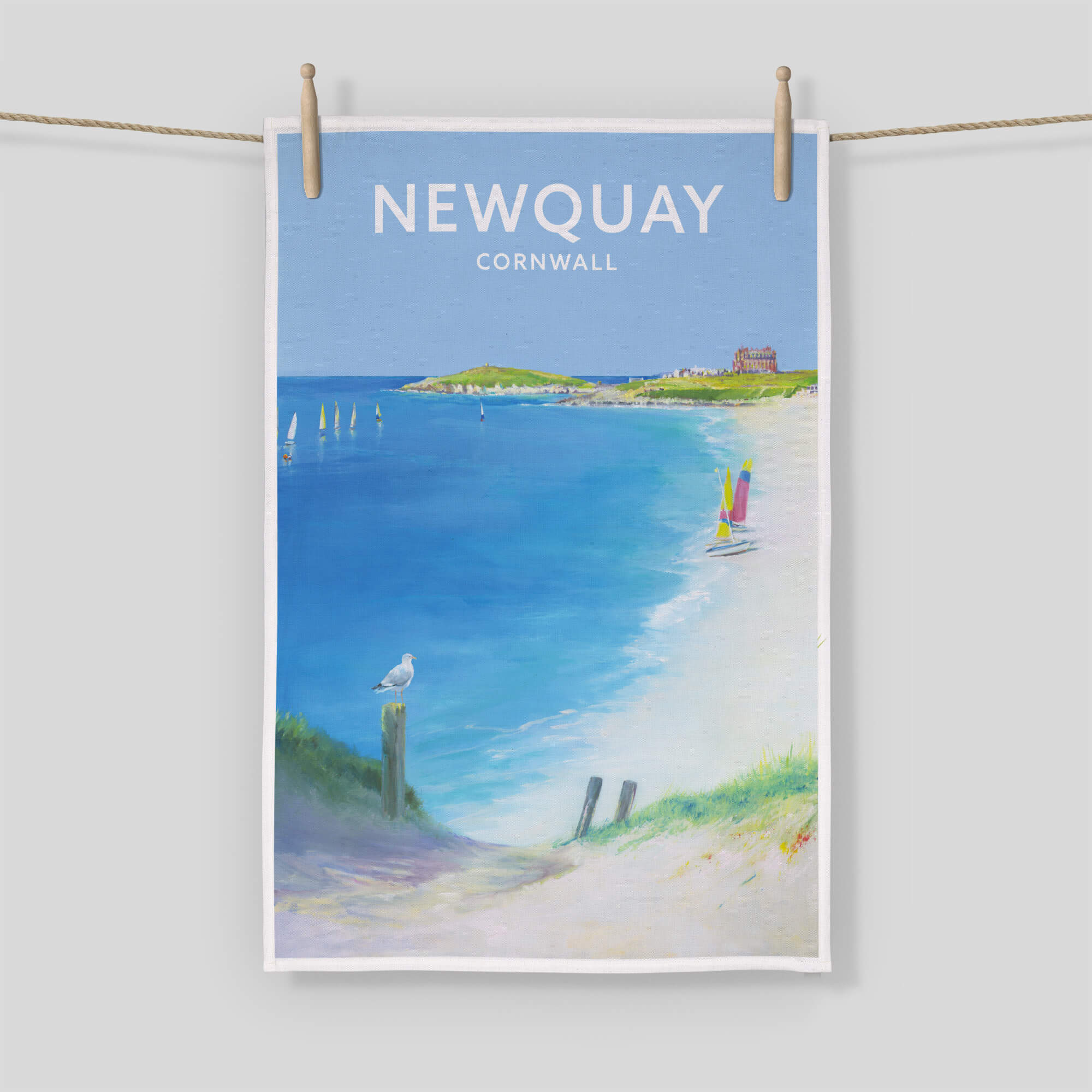 Newquay Tea Towel