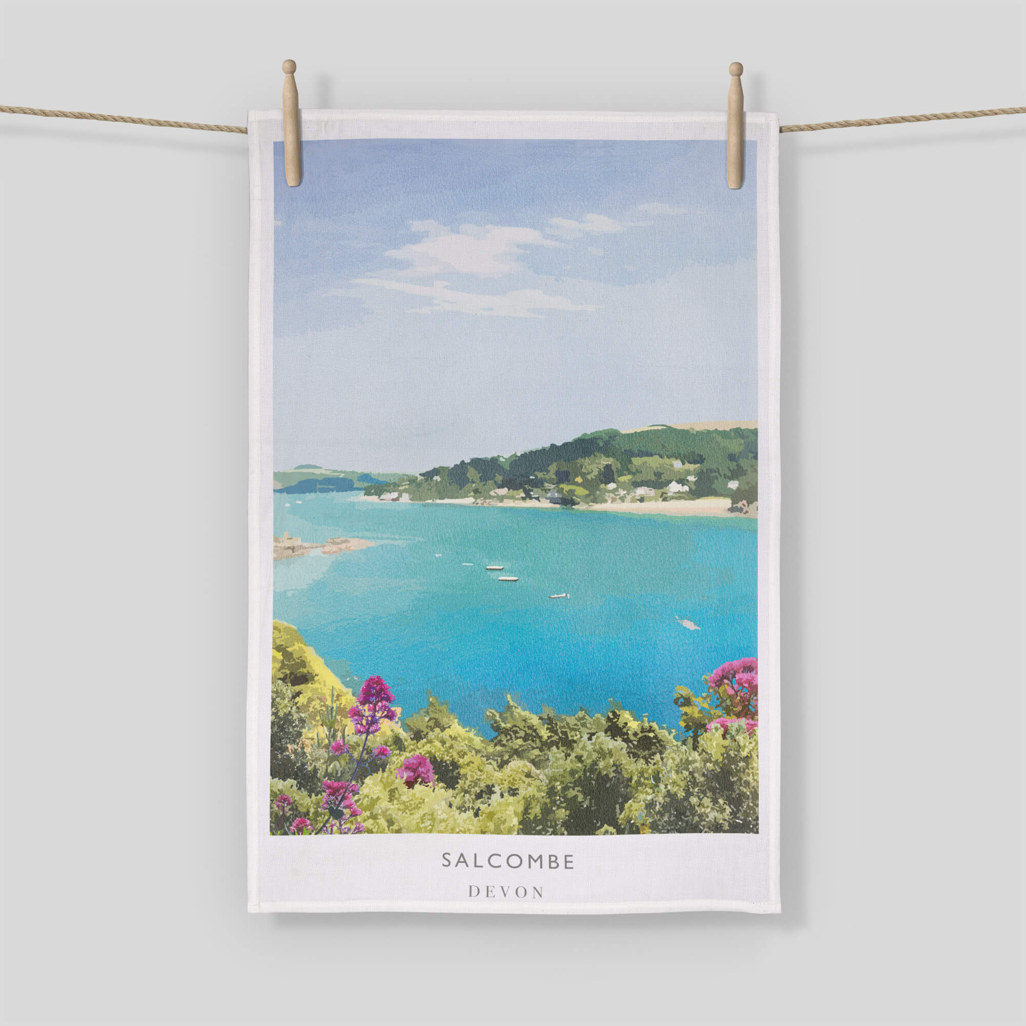 Salcombe Tea Towel