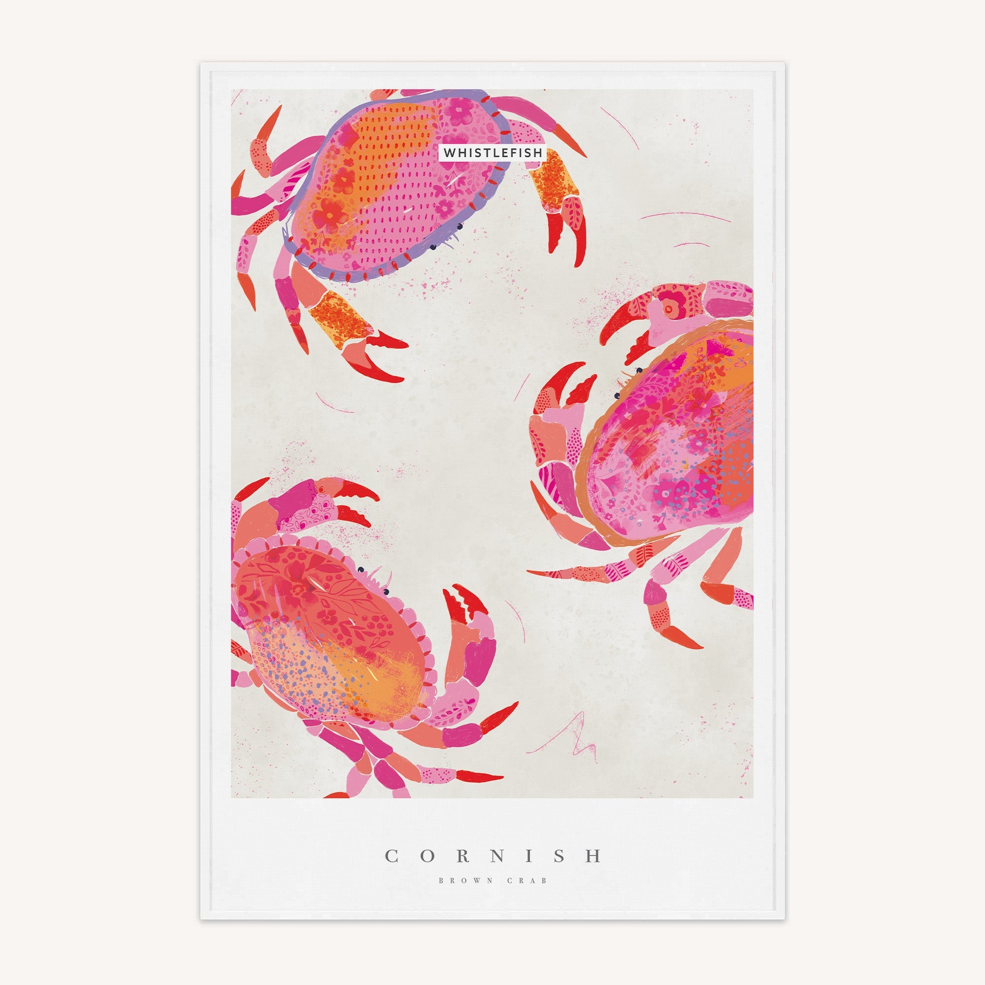 Cornish Crab Tea Towel