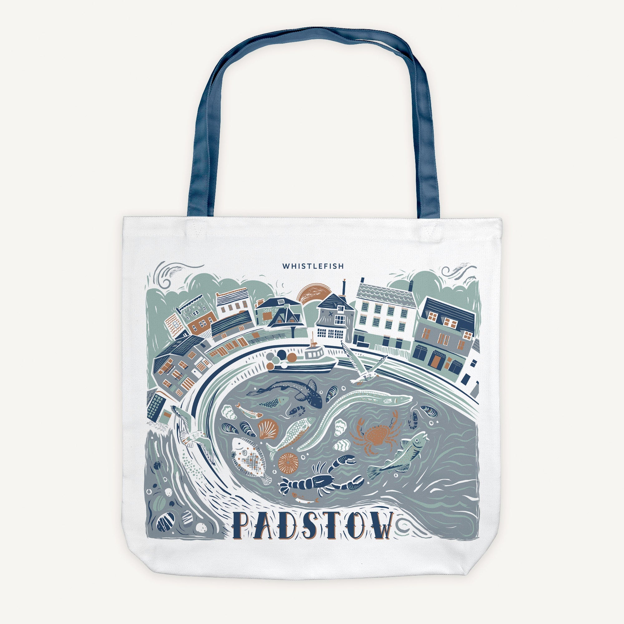 Padstow Town Tote Bag