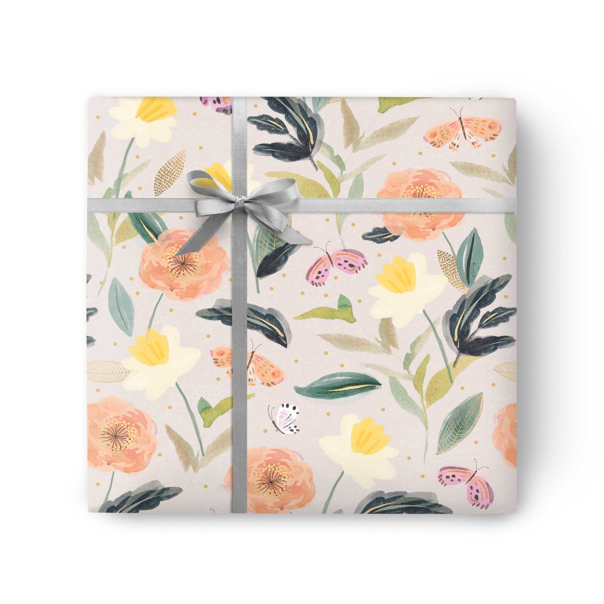 Butterfly Floral Wrapping Paper