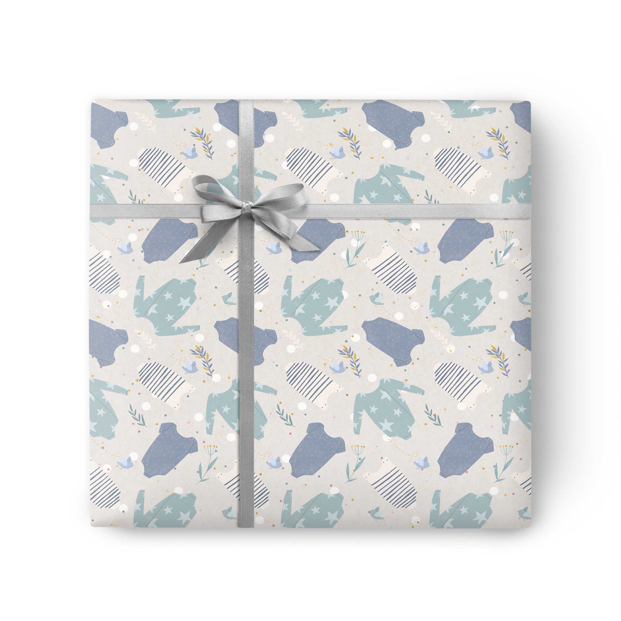 Baby Boy Grows Wrapping Paper
