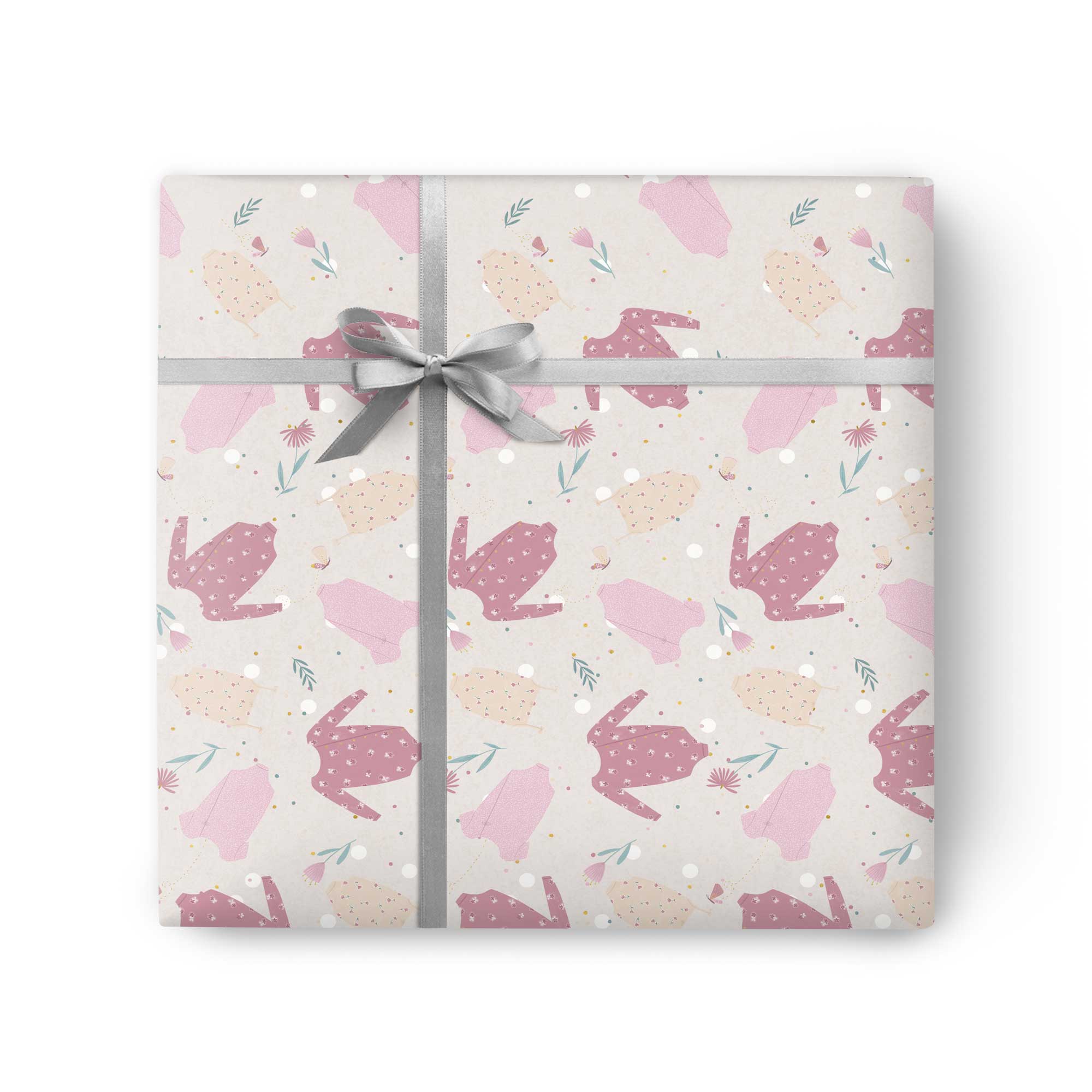 Baby Girl Grows Wrapping Paper