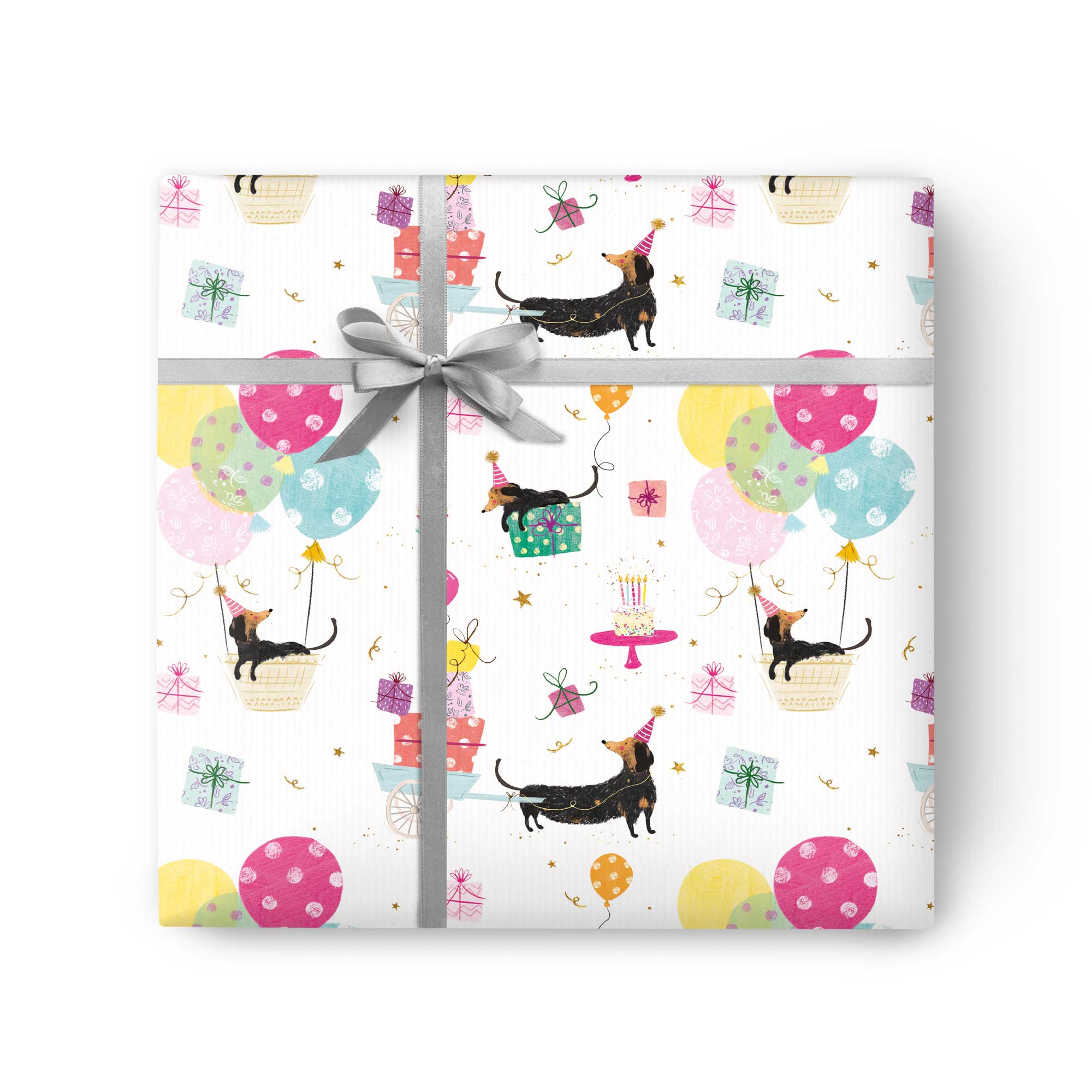 Sausage Dog Party Wrapping Paper