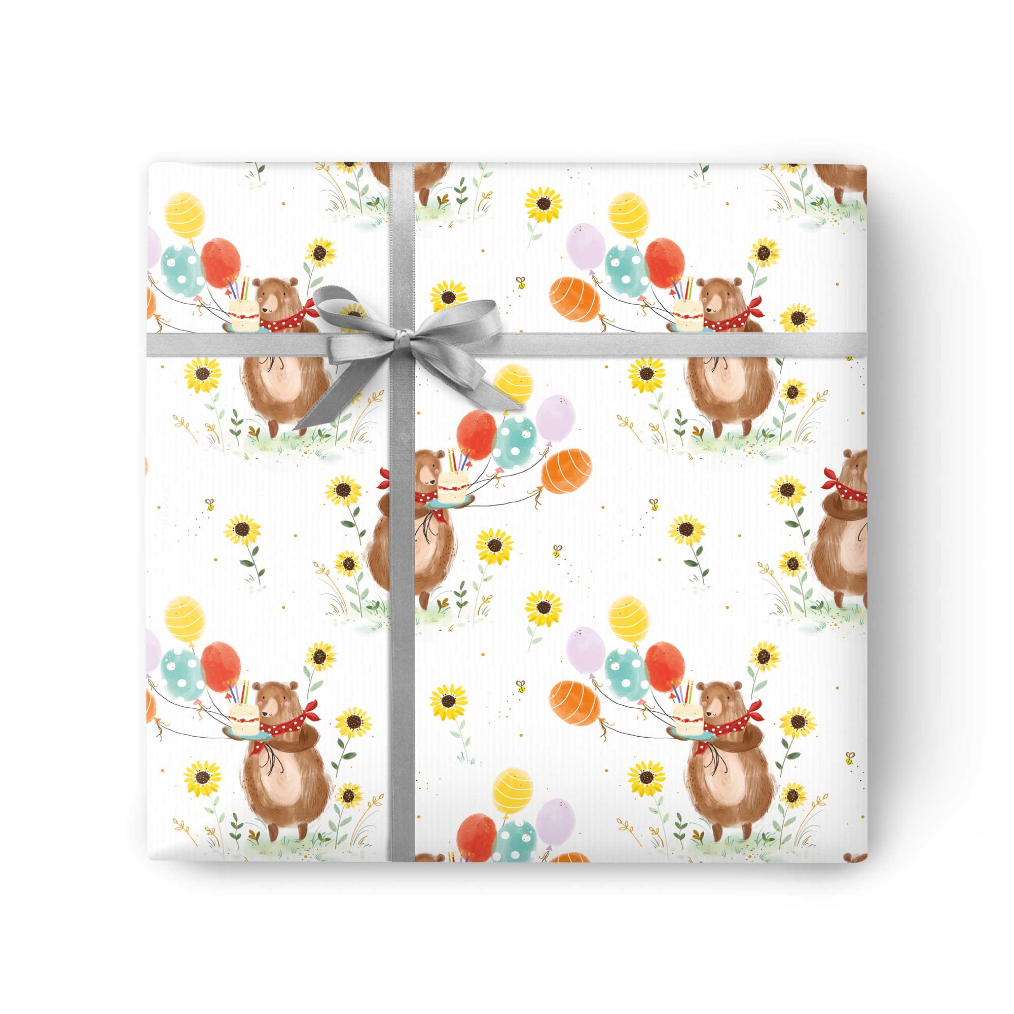 Bear & Balloons Wrapping Paper