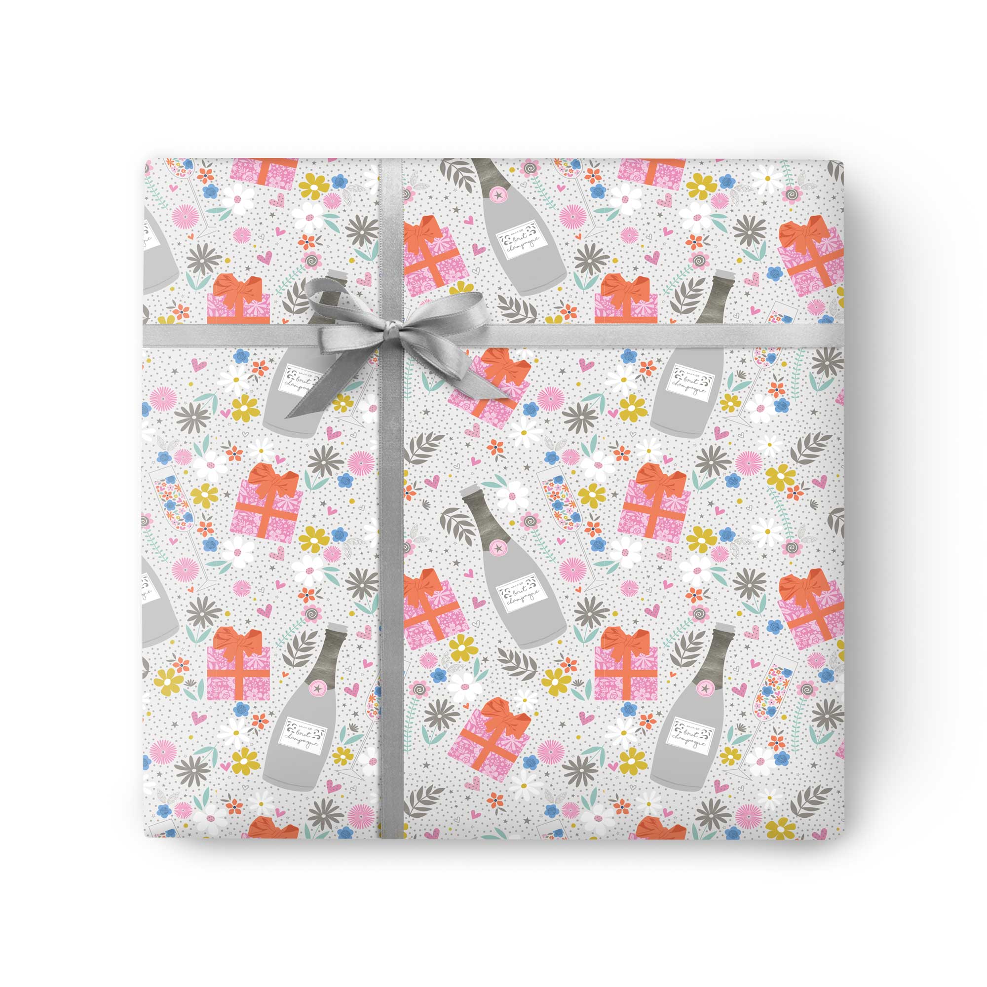 Bubbles & Present Wrapping Paper