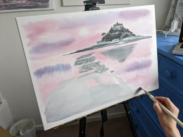 painting st Michael's mount