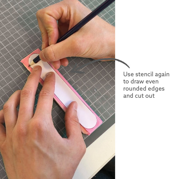 draw rounded edges using template