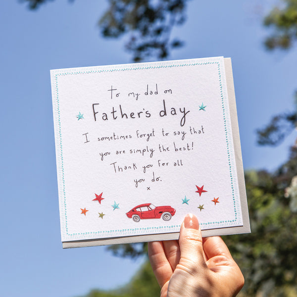 simply the best dad fathers day card