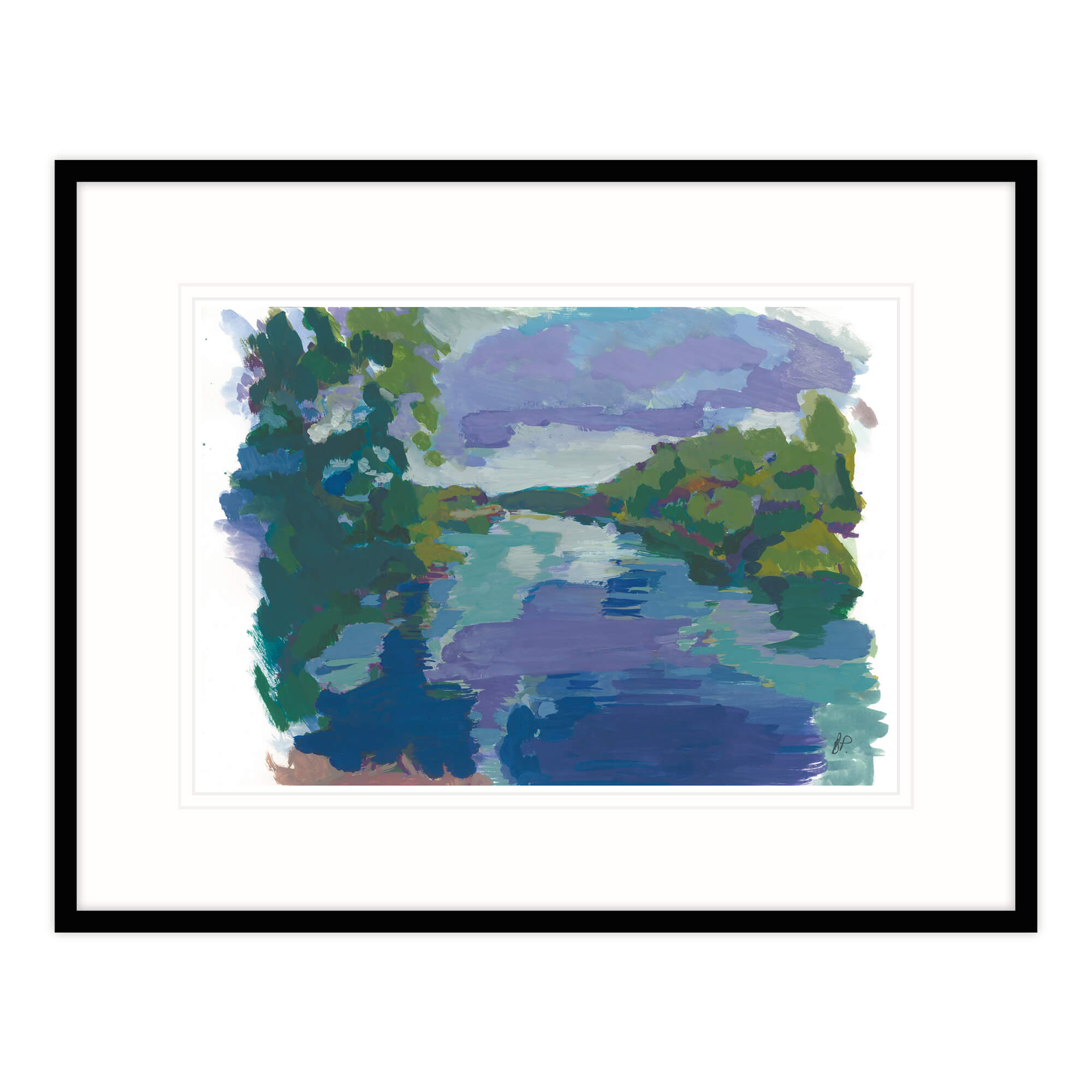 An image of Wild Swimming Framed Print Whistlefish
