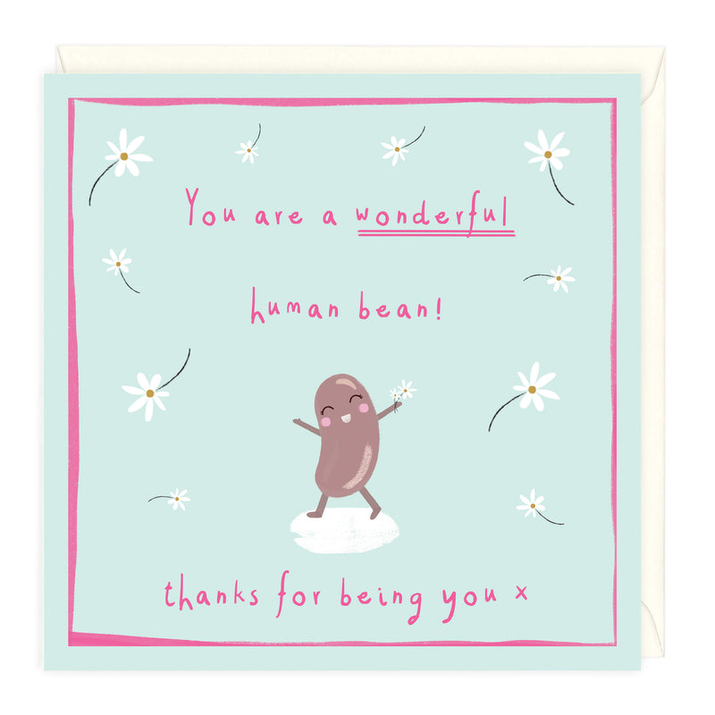 Wonderful Human Bean Thank You Card Whistlefish