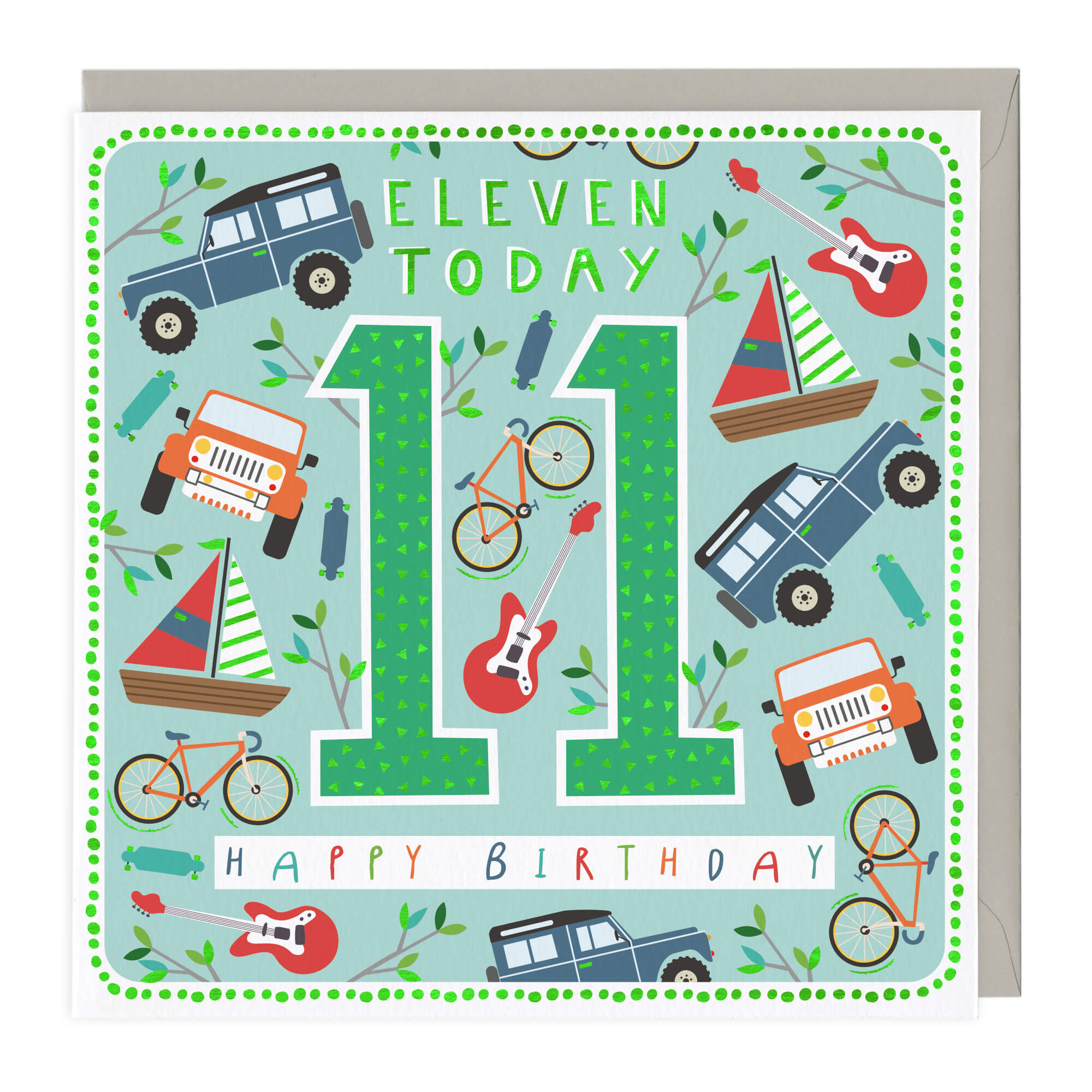 An image of 11 Today Adventurers Birthday Card Whistlefish