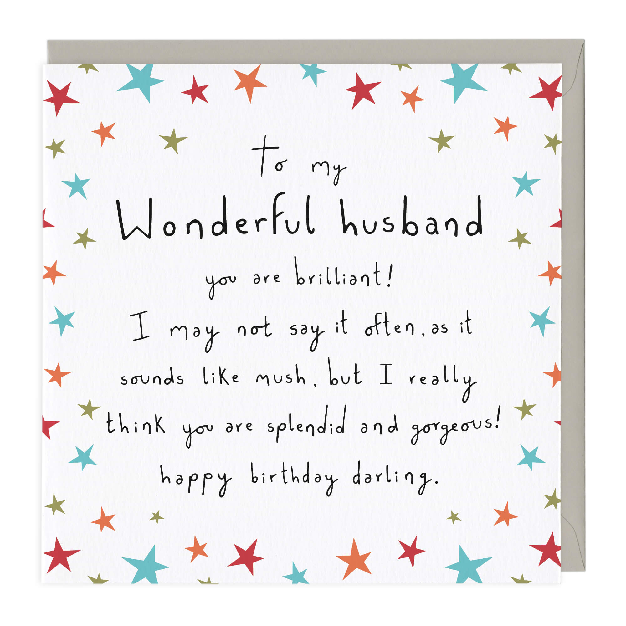 An image of Wonderful Husband Birthday Card Whistlefish