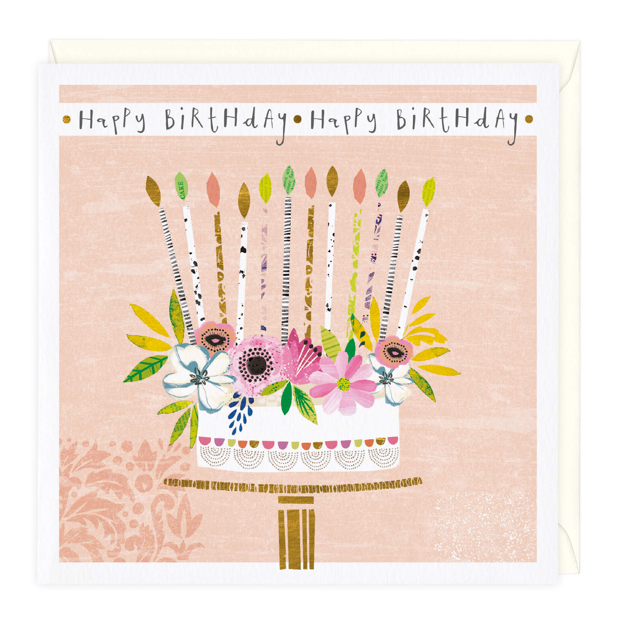 Stunning Cake Birthday Card