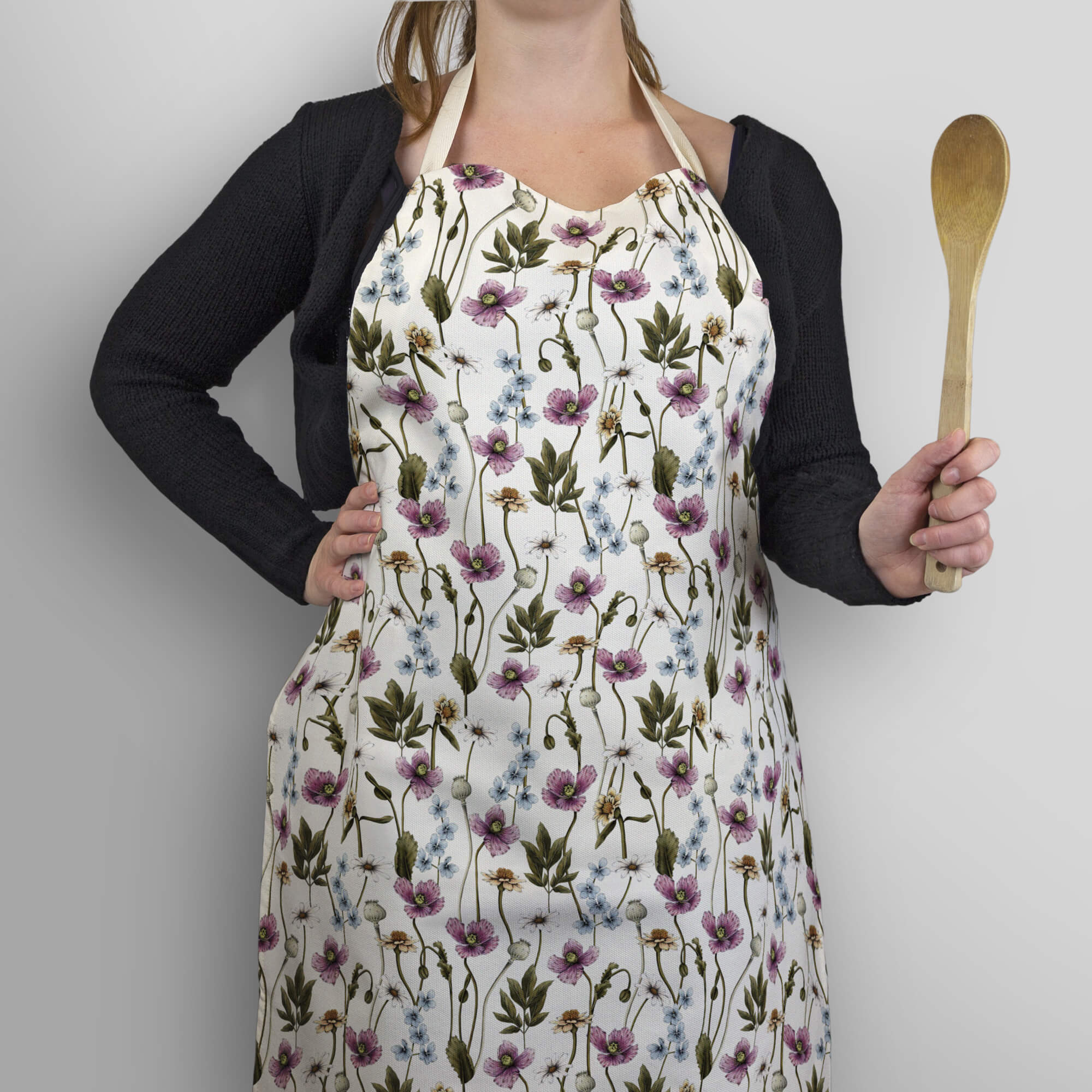 An image of Sketched Botanicals Apron Whistlefish