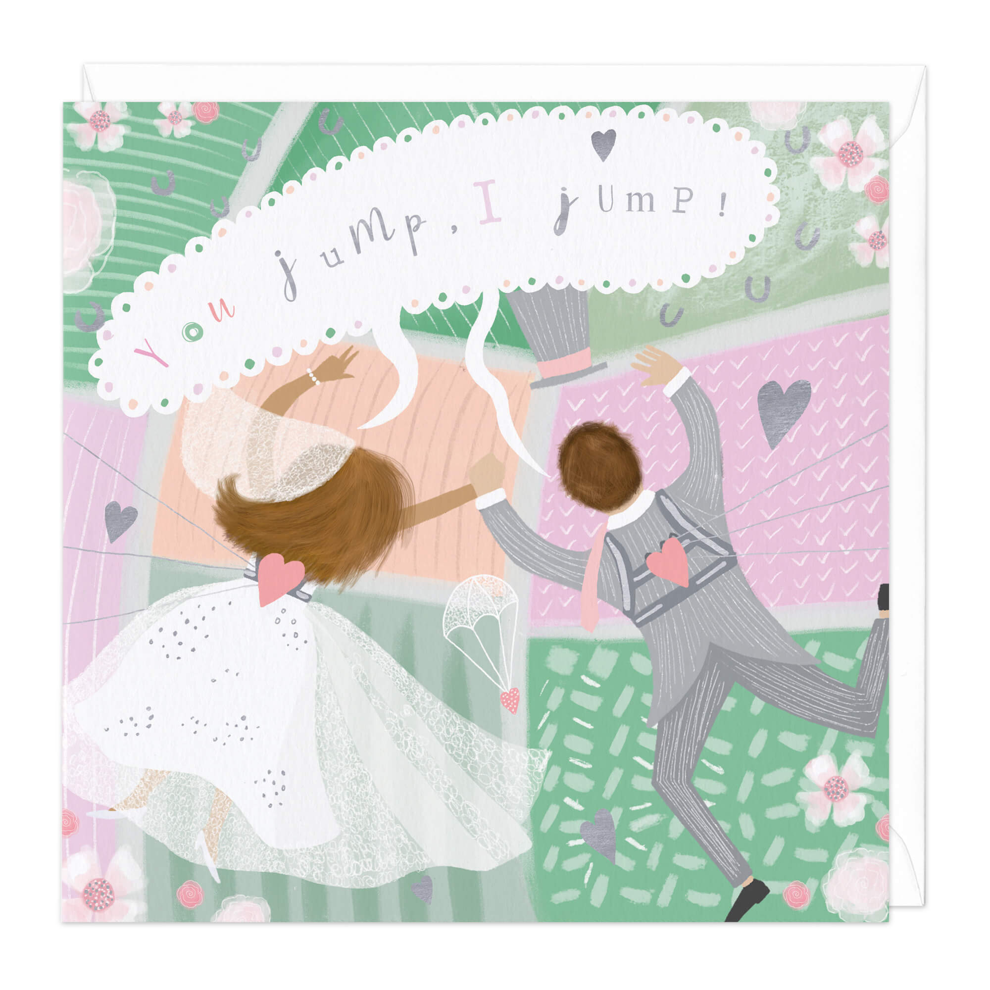 An image of You Jump, I Jump Wedding Card Whistlefish