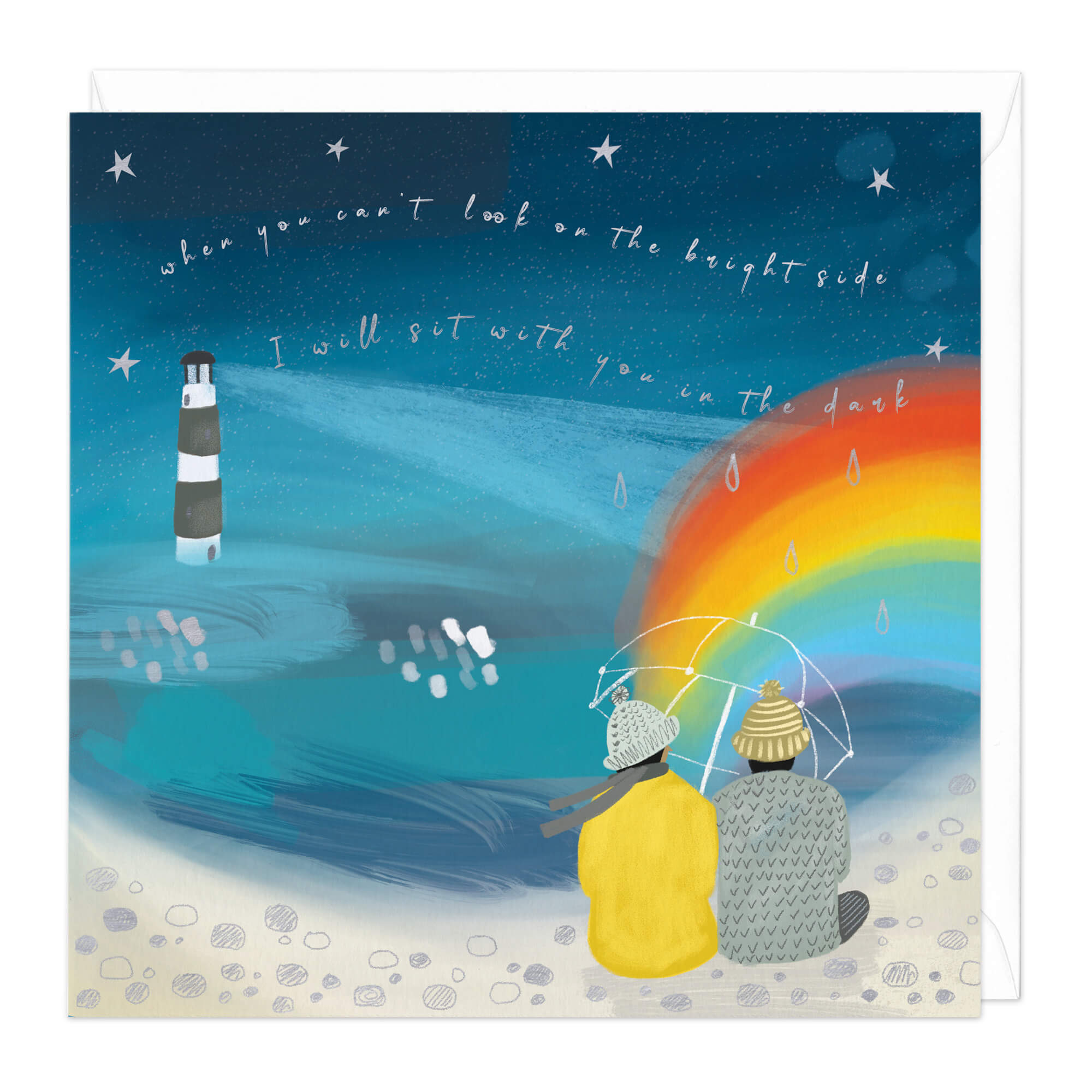 Lighthouse Couple Sympathy Card