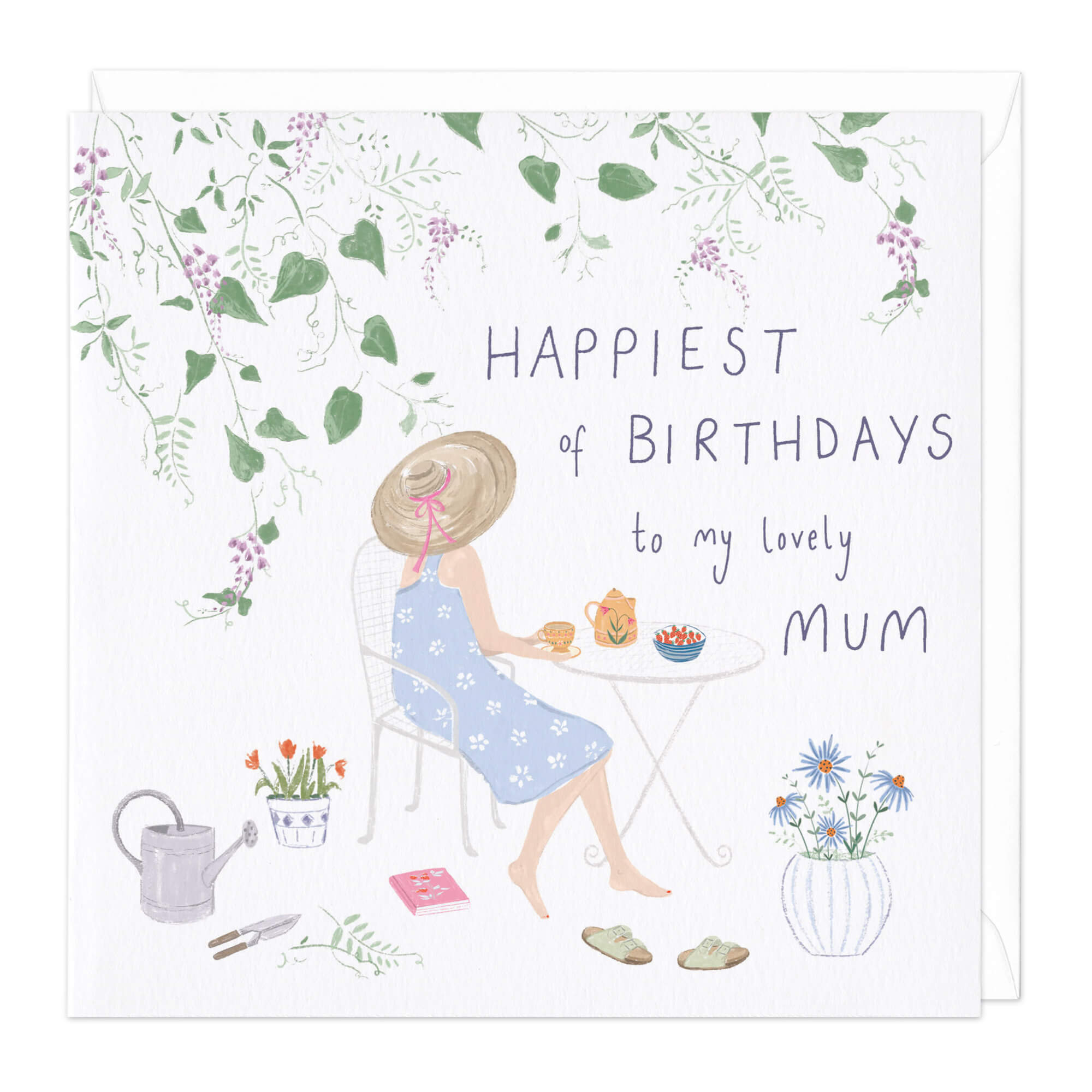 Lovely Mum Happiest of Birthdays Card