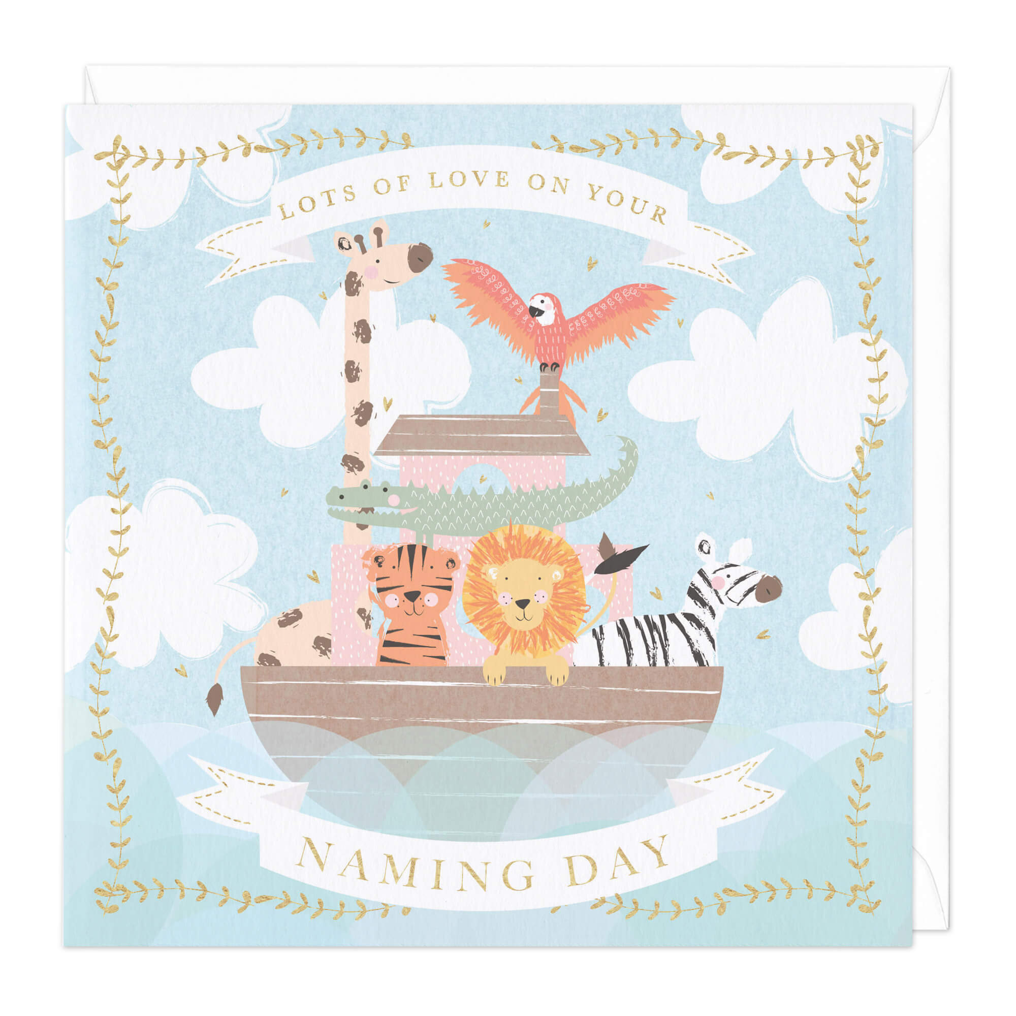 An image of With Love on Your Naming Day Card Whistlefish