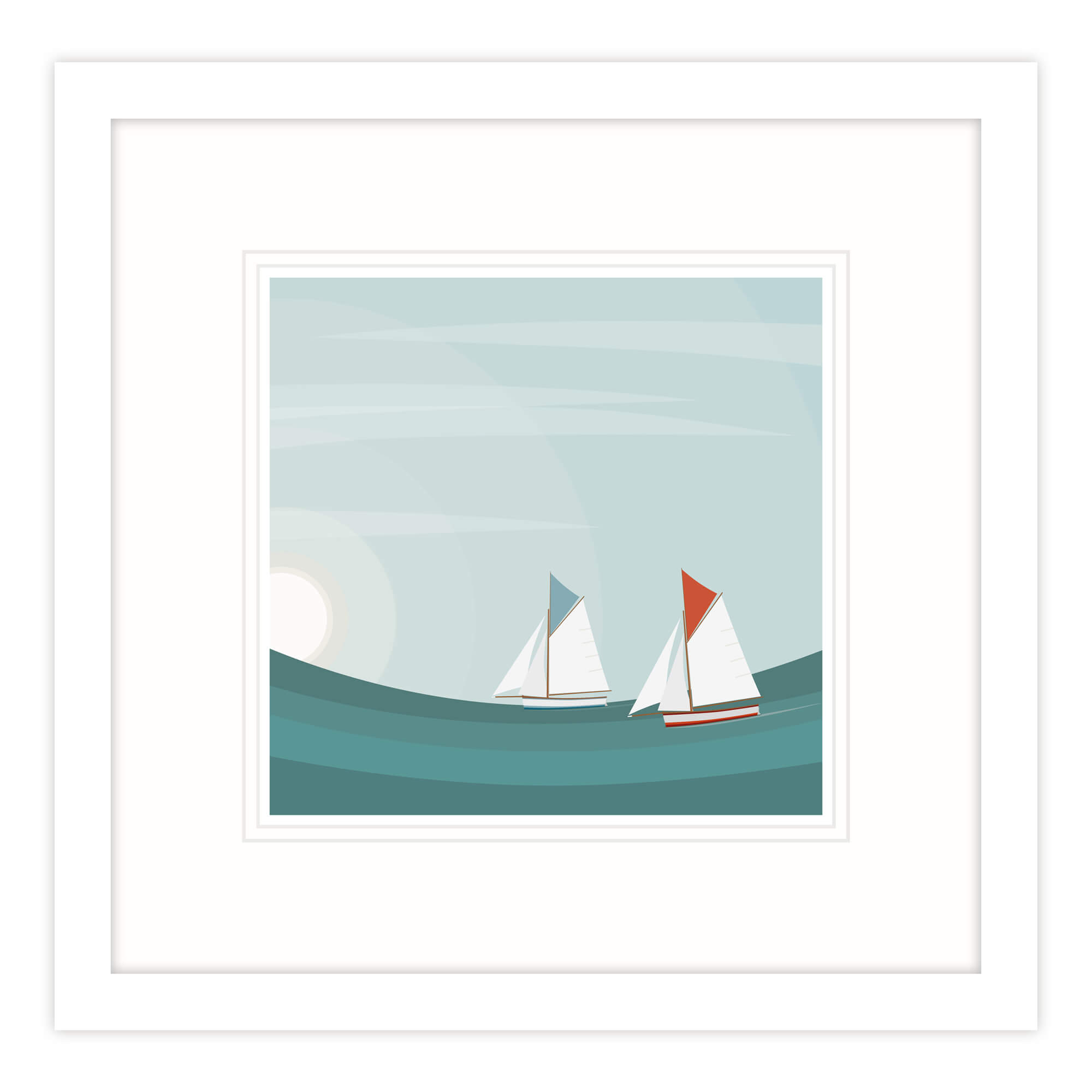 An image of Working Boats VII Framed Print Whistlefish